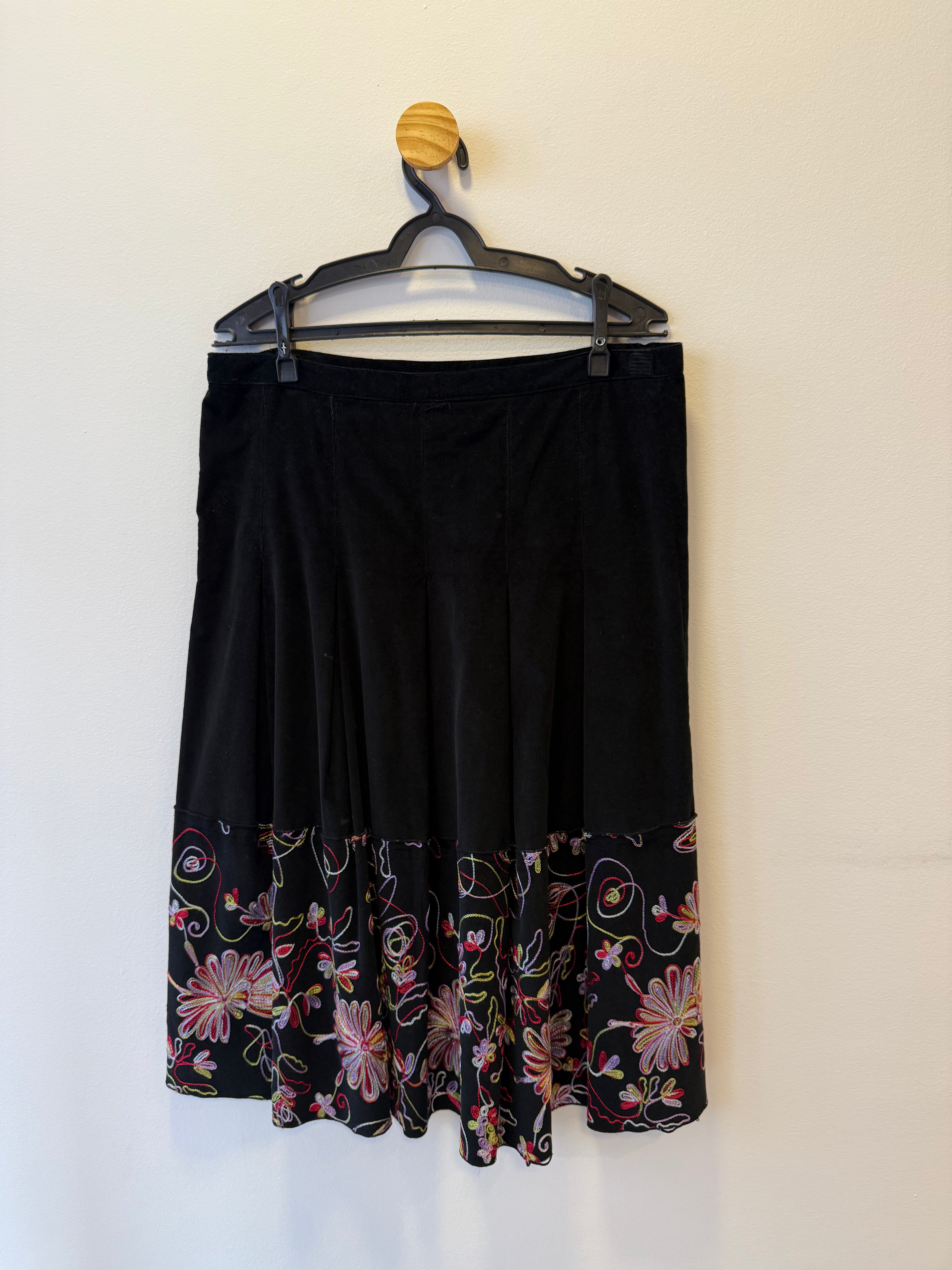 Saia Midi Godê Barra Floral