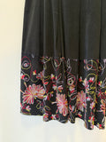 Saia Midi Godê Barra Floral