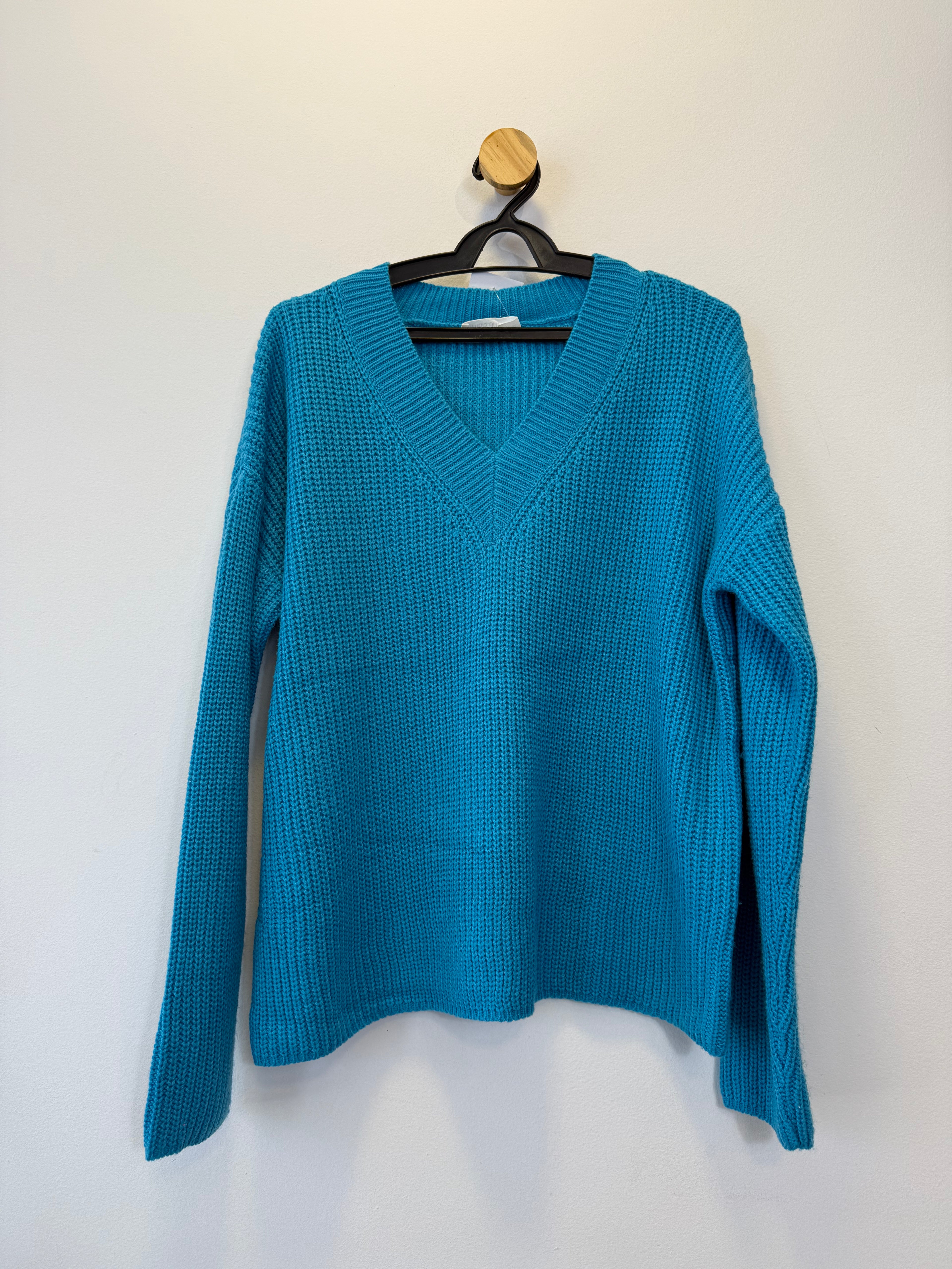 Suéter Tricot Azul Real