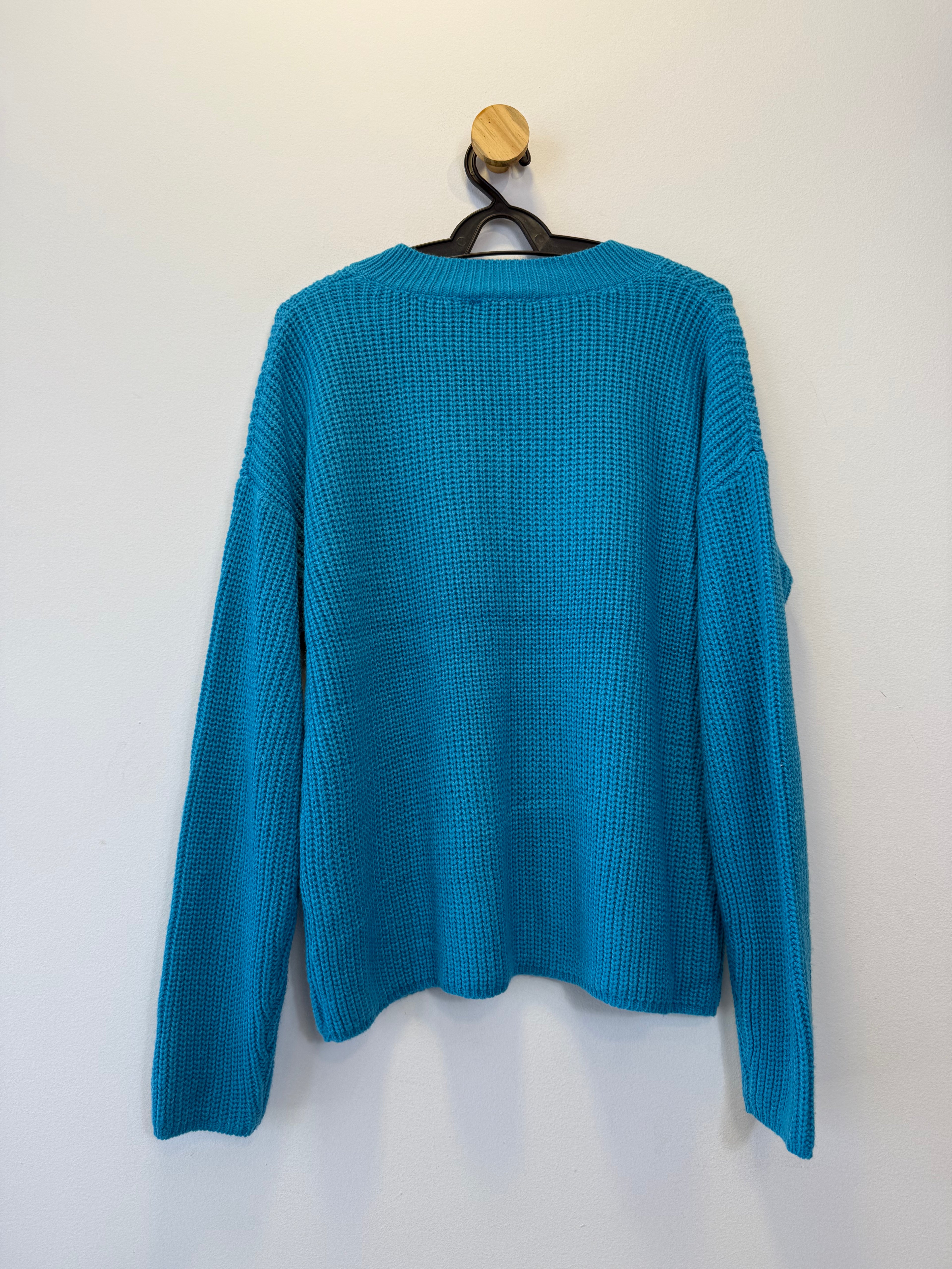 Suéter Tricot Azul Real