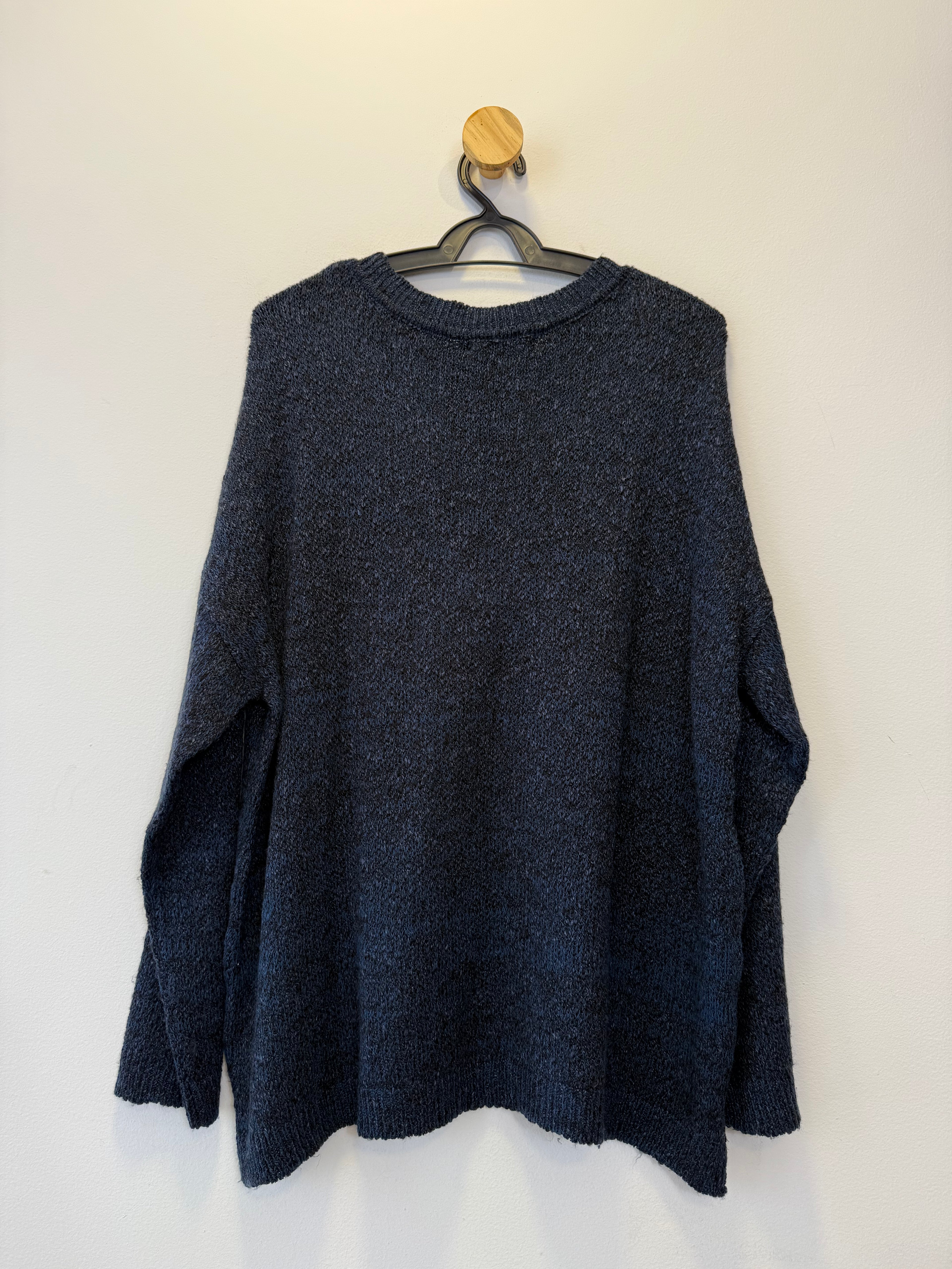 Suéter Tricot Degradê Azul