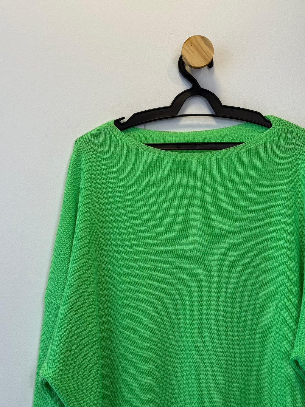 Suéter Tricot Verde Neon