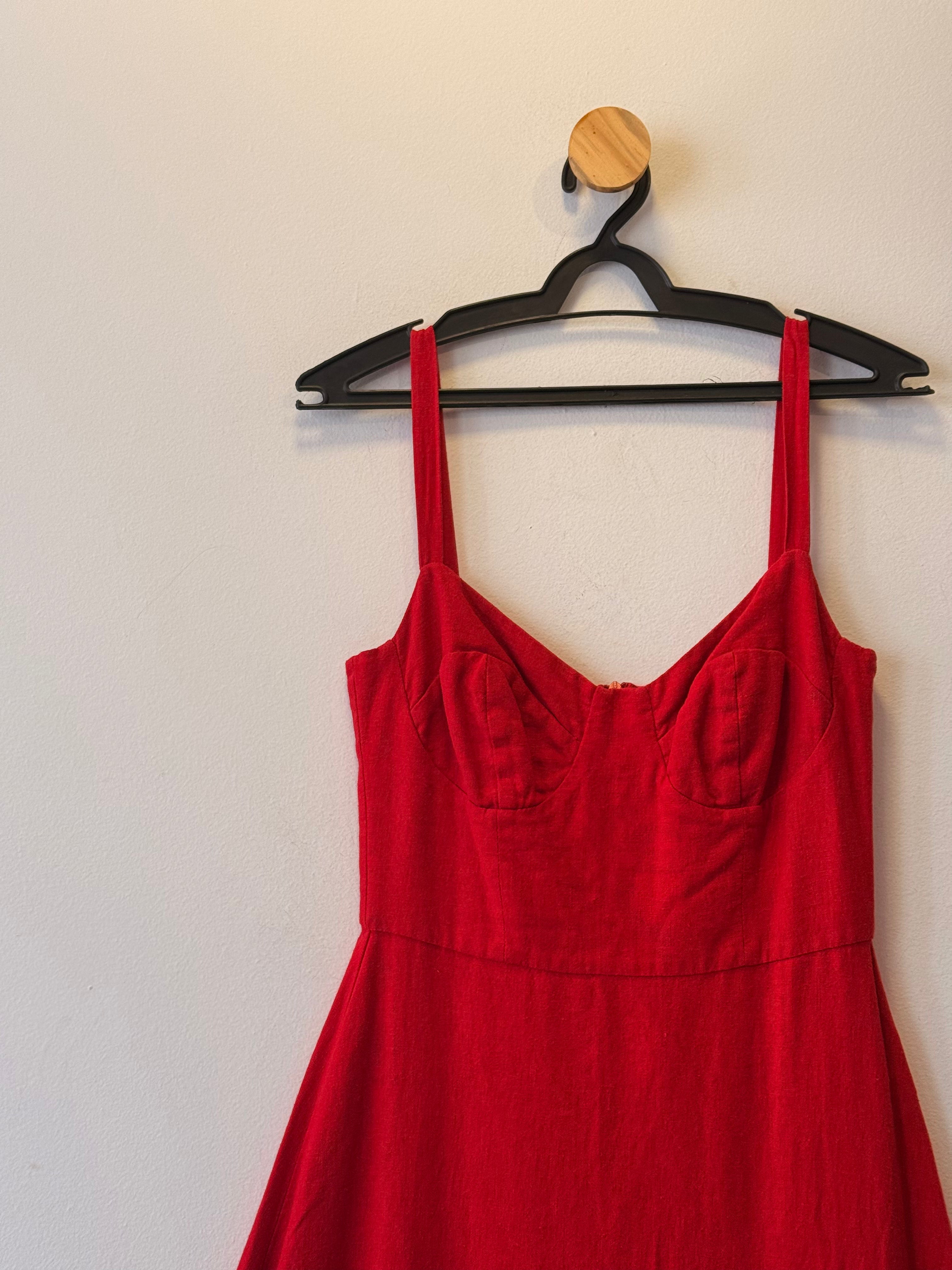 Vestido Meia Taça Vermelho