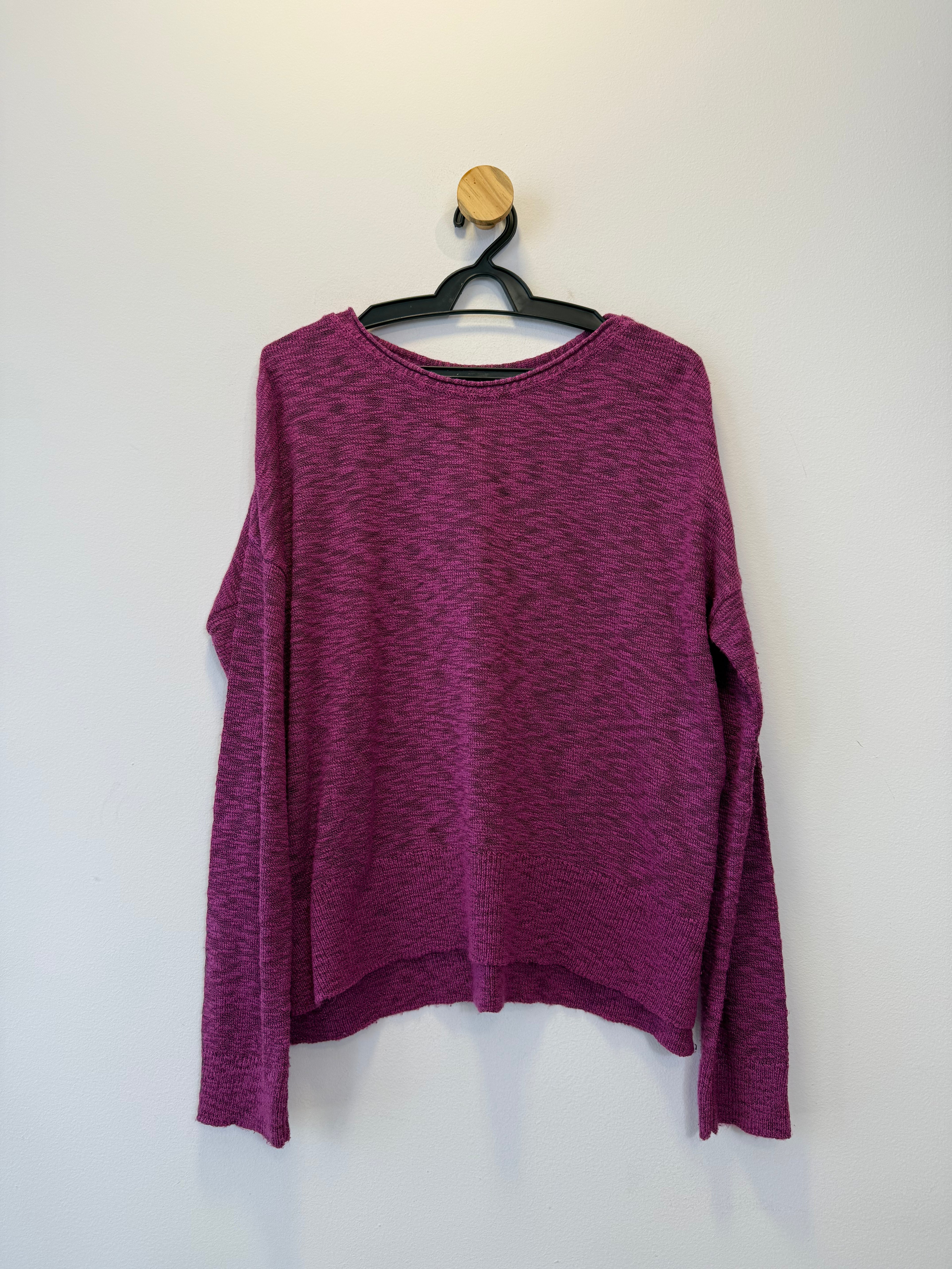 Blusa Tricot Mescla Magenta