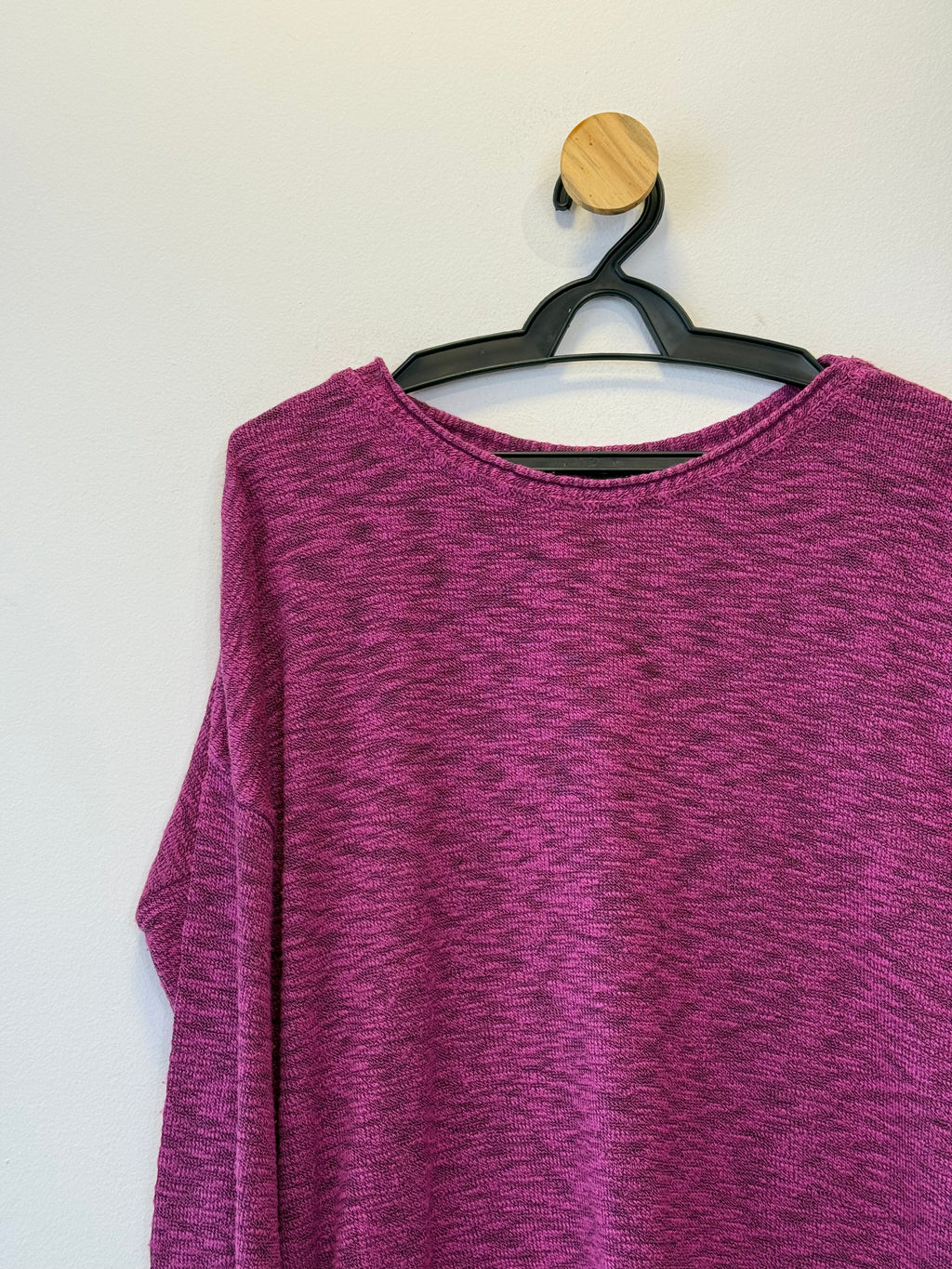 Blusa Tricot Mescla Magenta