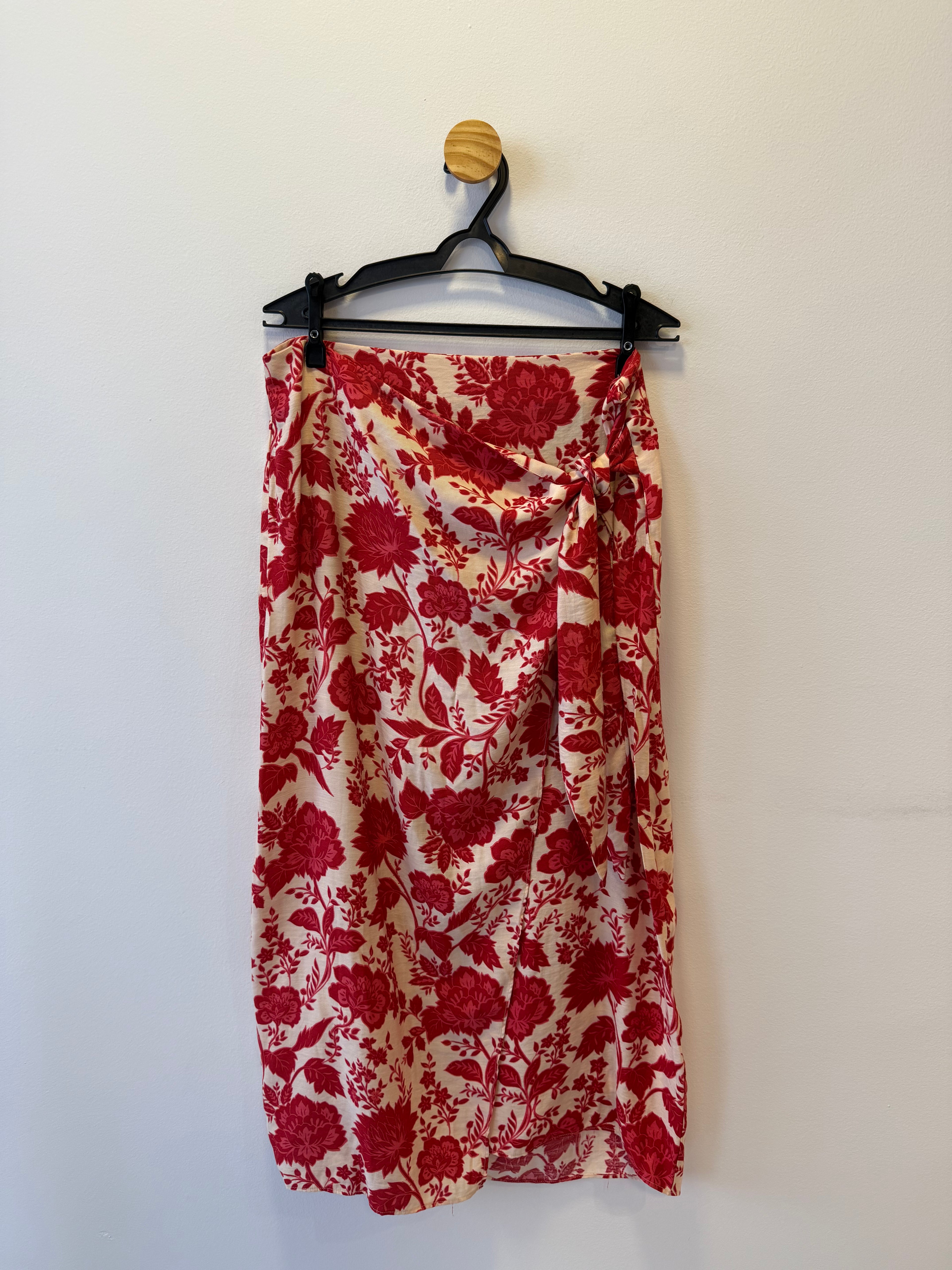 Saia Midi Pareô Estampada