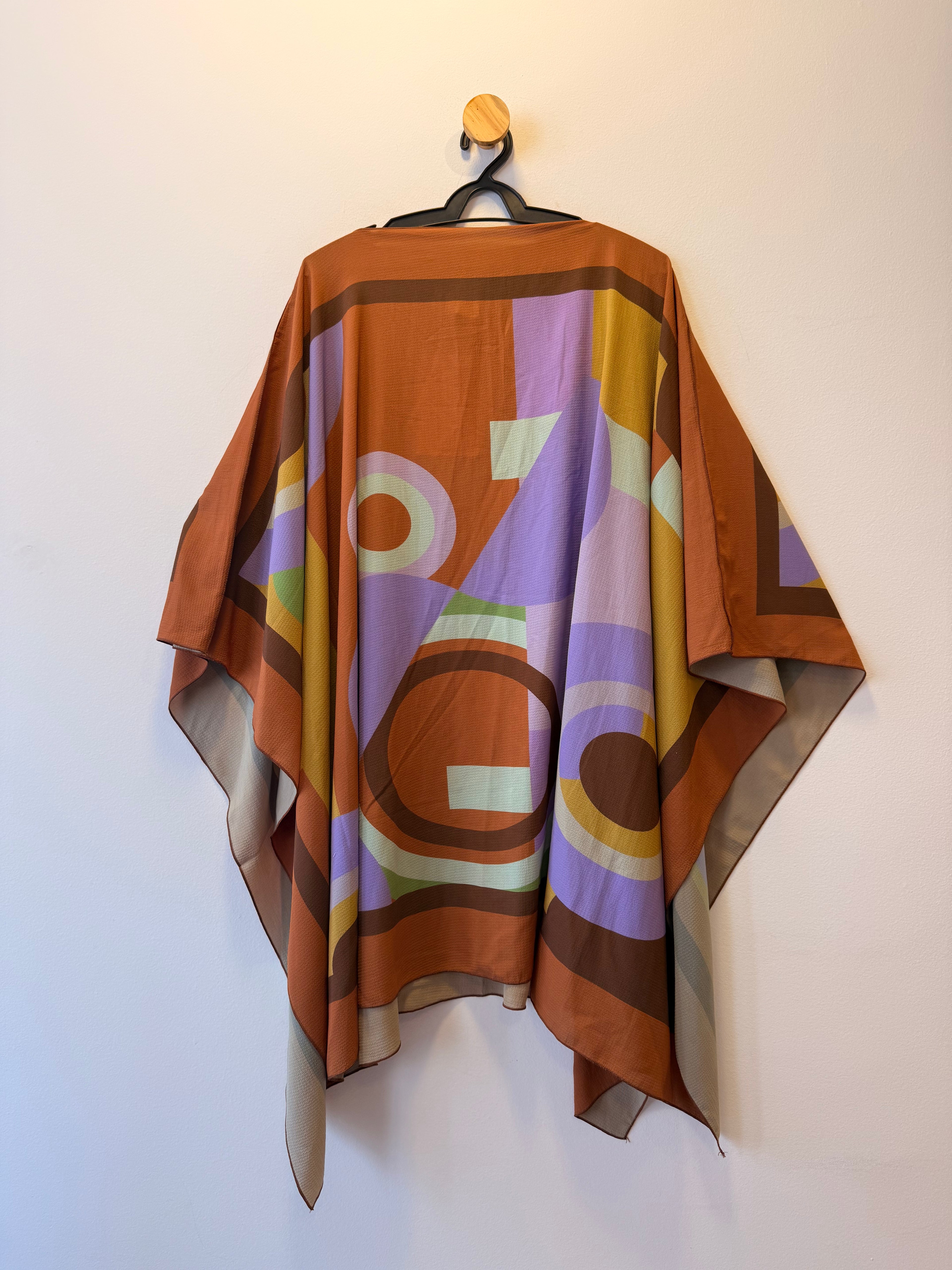 Poncho Estampa Geométrica Tig