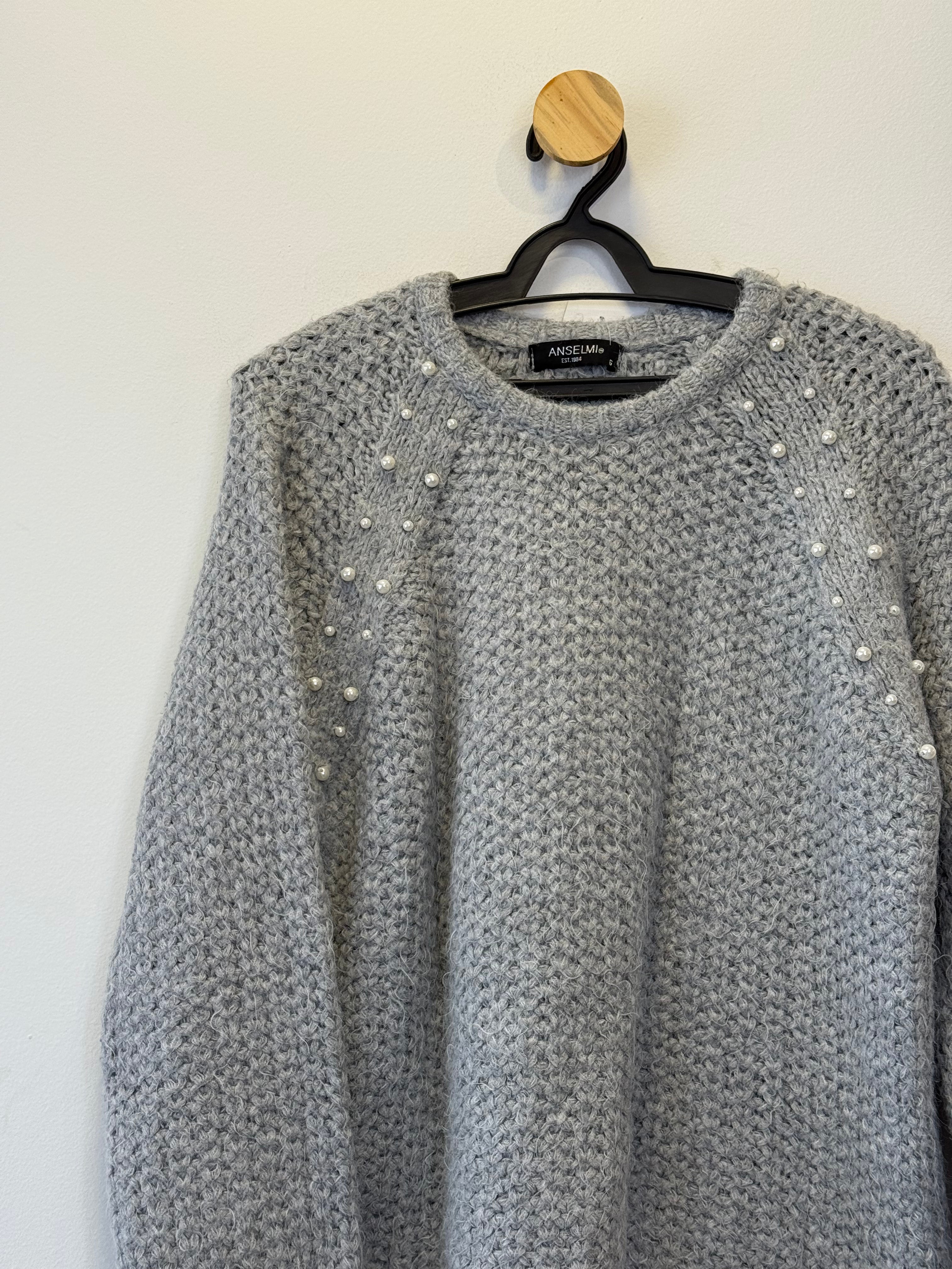 Tricot Cinza Anselmi