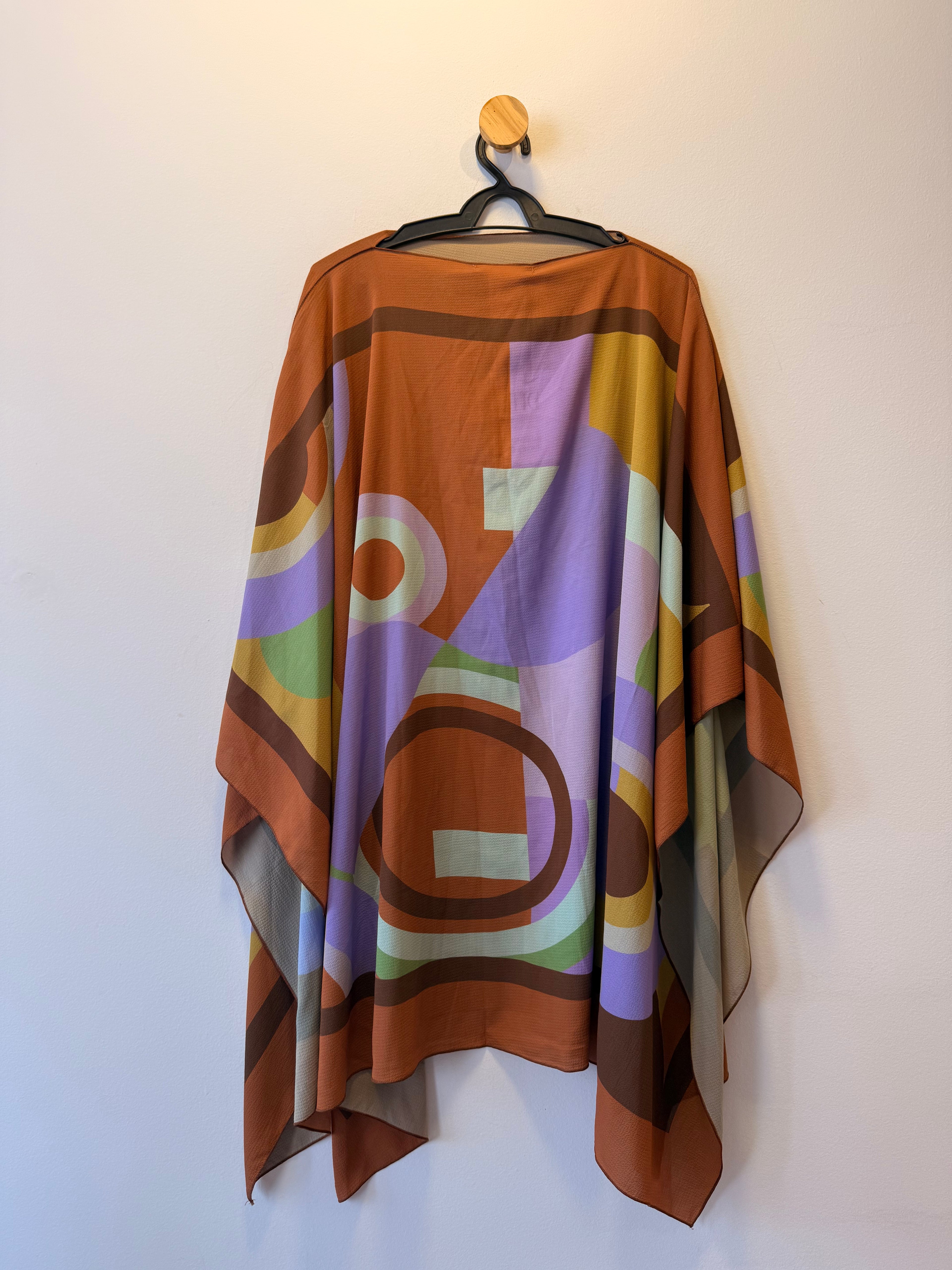 Poncho Estampa Geométrica Tig