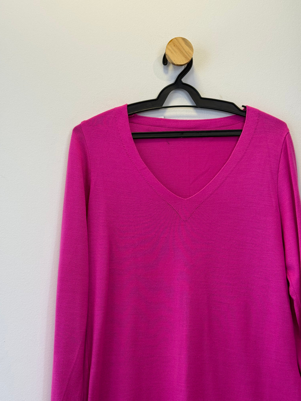 Blusa Tricot Rosa Fucsia