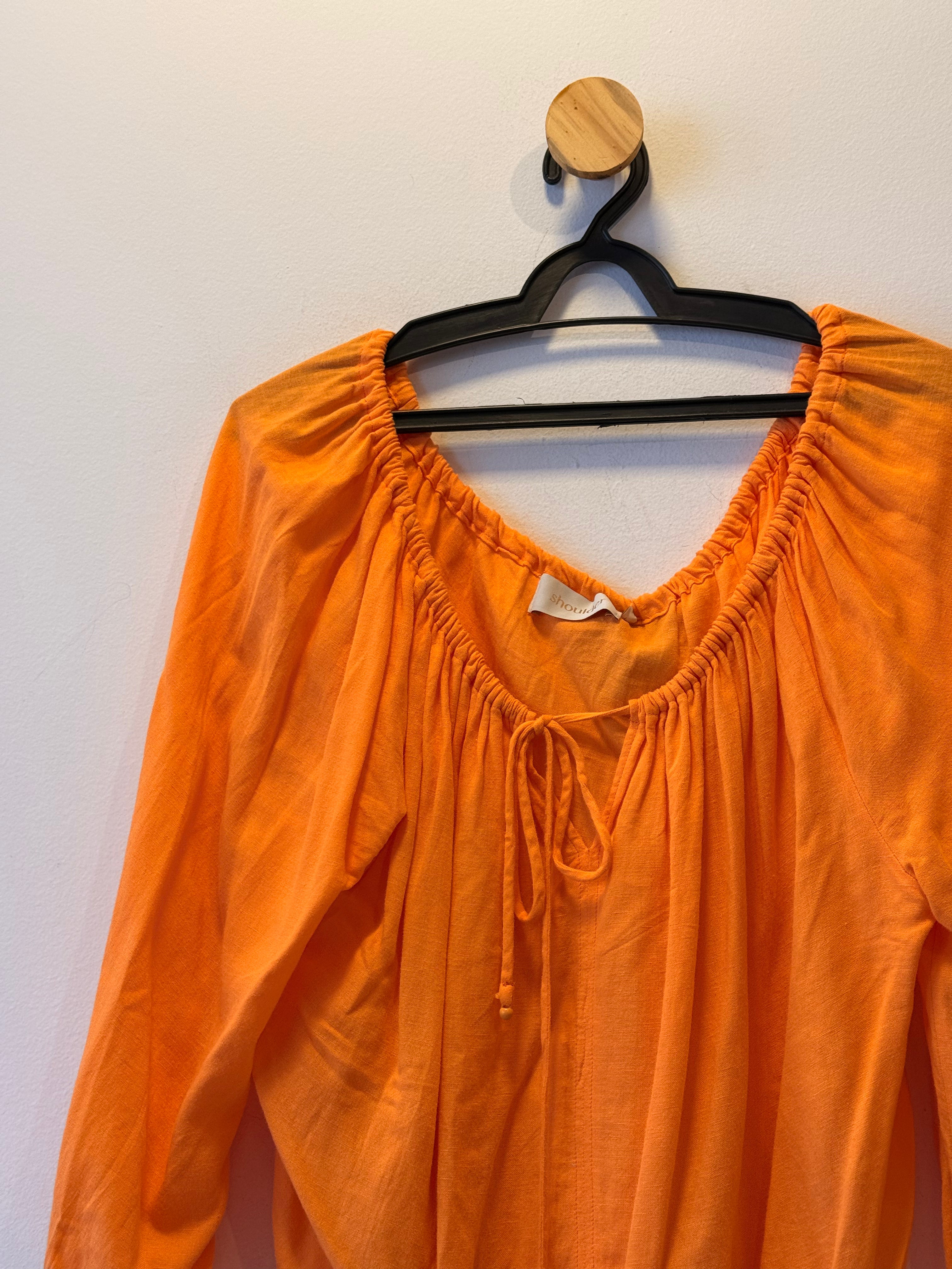 Blusa Manga Bufante Laranja