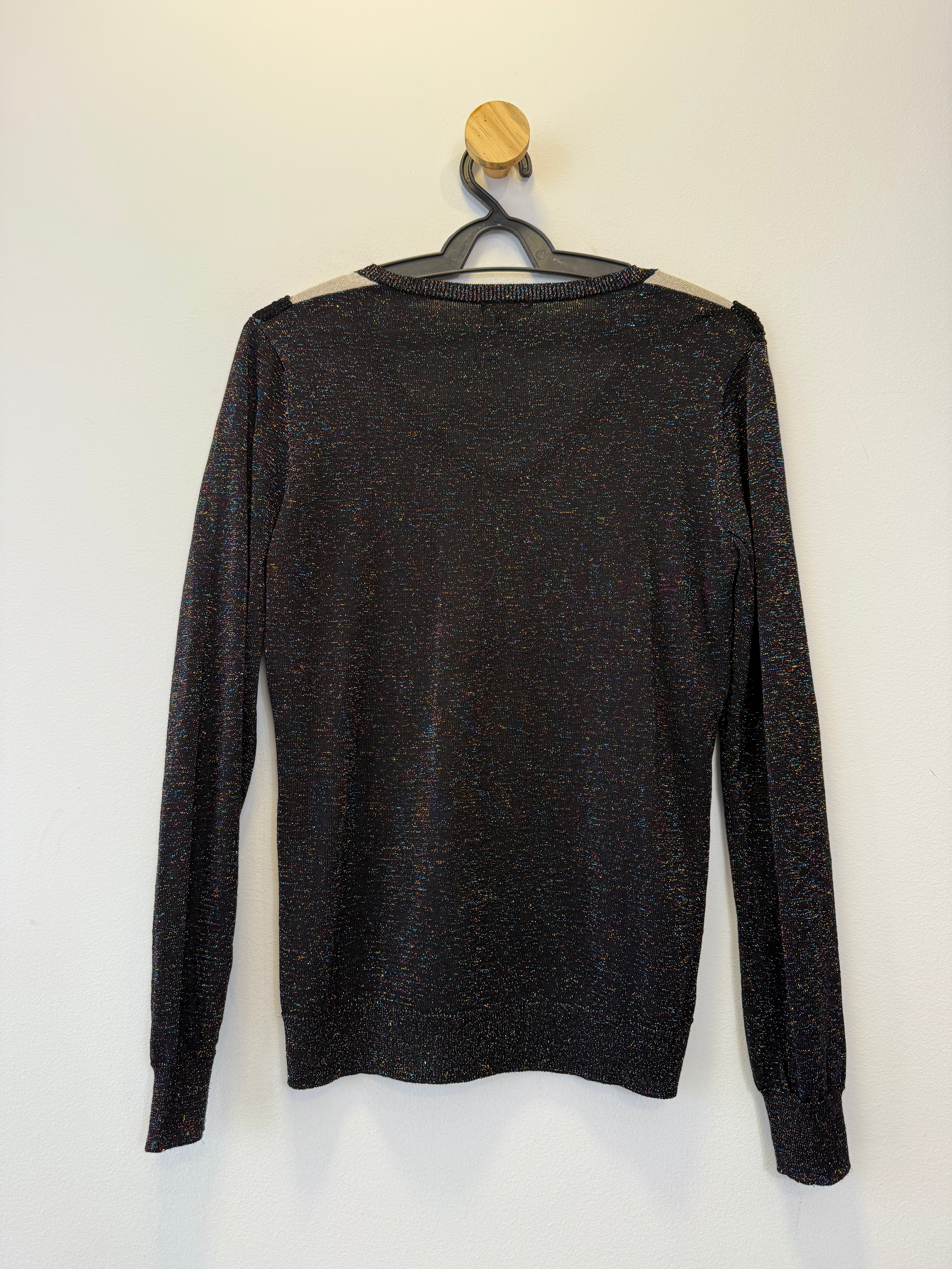 Blusa Tricot Lurex e Paetês