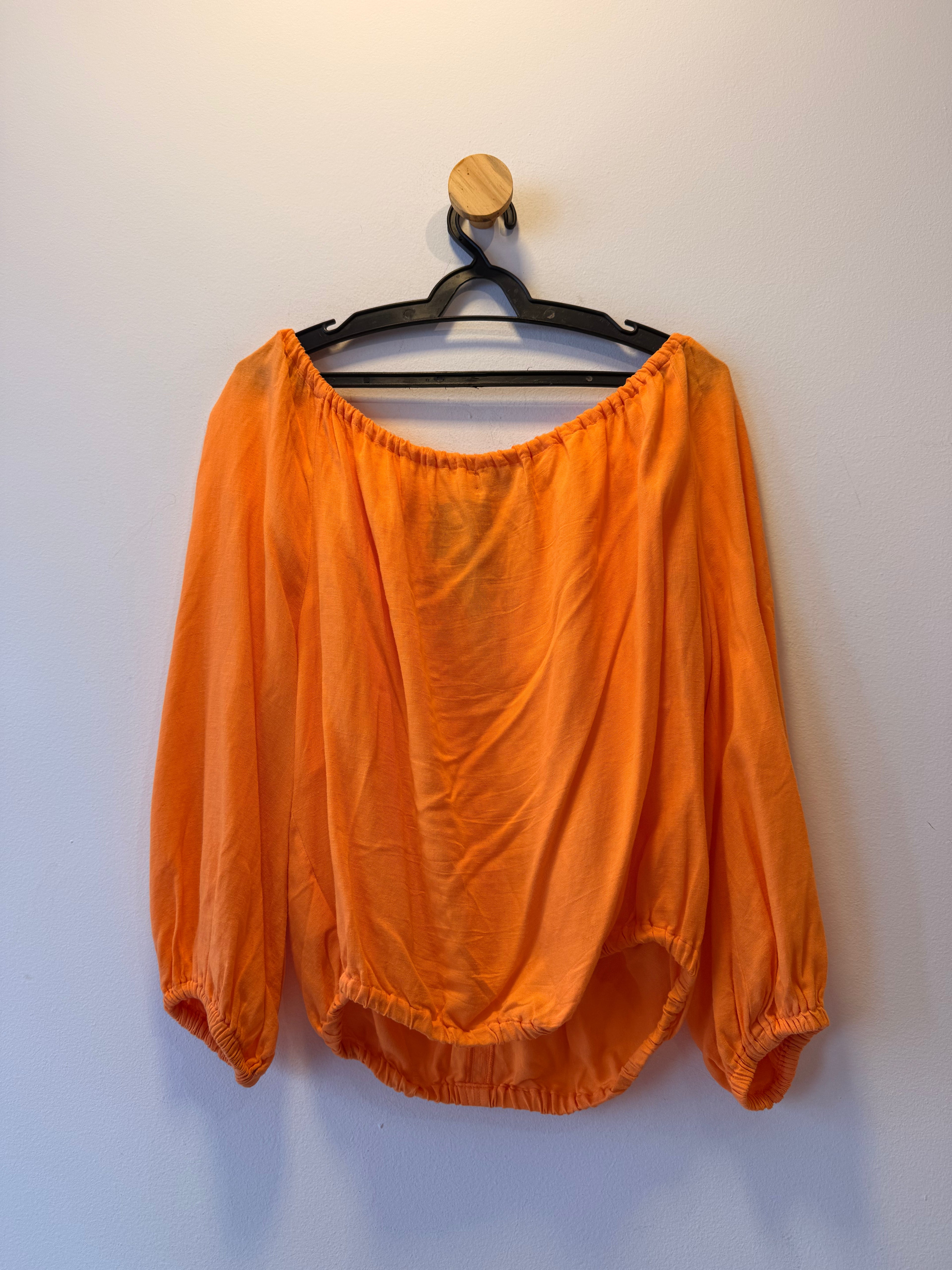 Blusa Manga Bufante Laranja