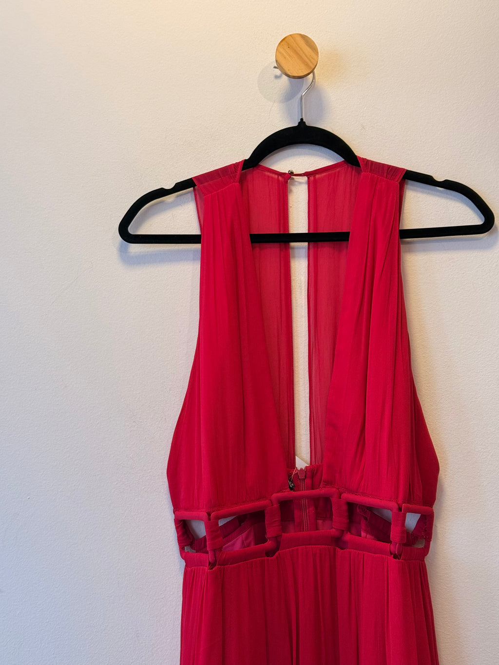 Vestido Longo de Seda Rosa