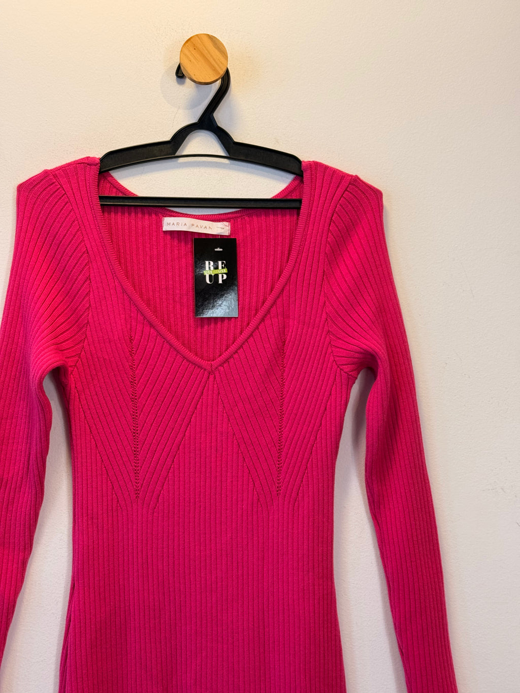 Vestido de Tricot Rosa