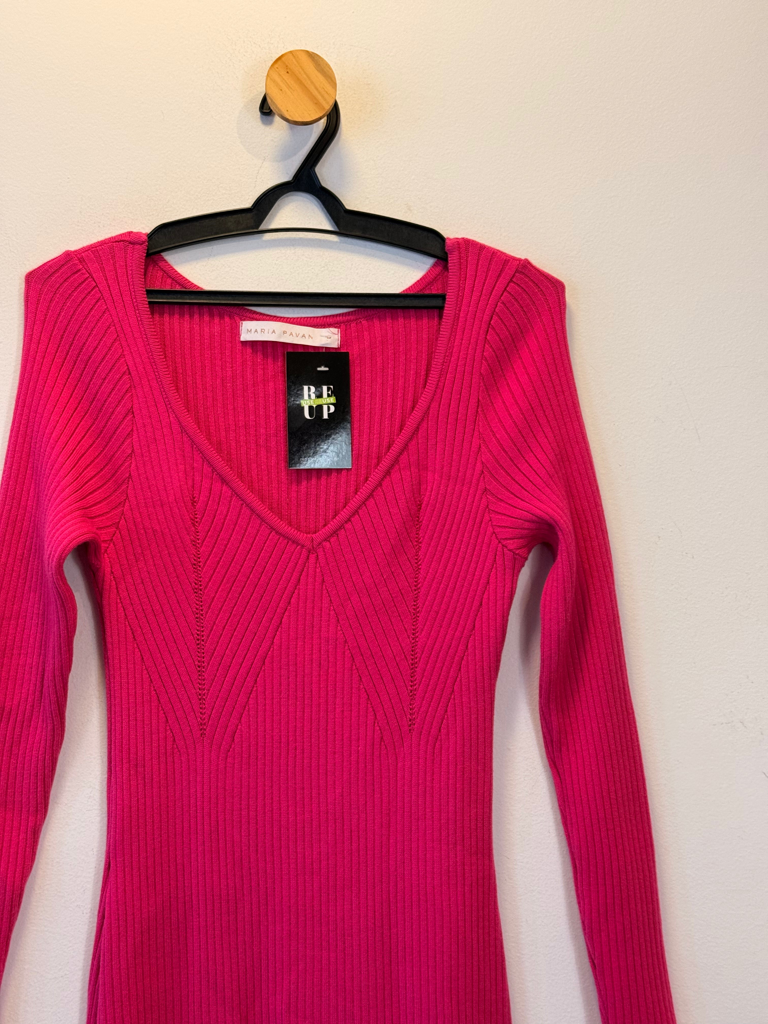 Vestido de Tricot Rosa