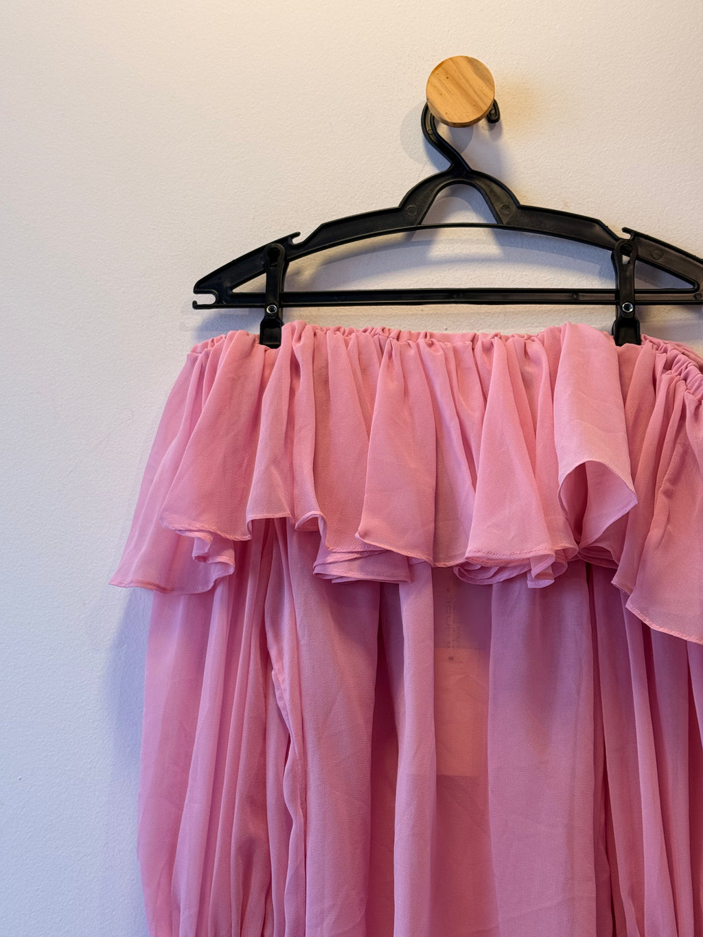 Blusa Rosa Ombro a Ombro Fluida