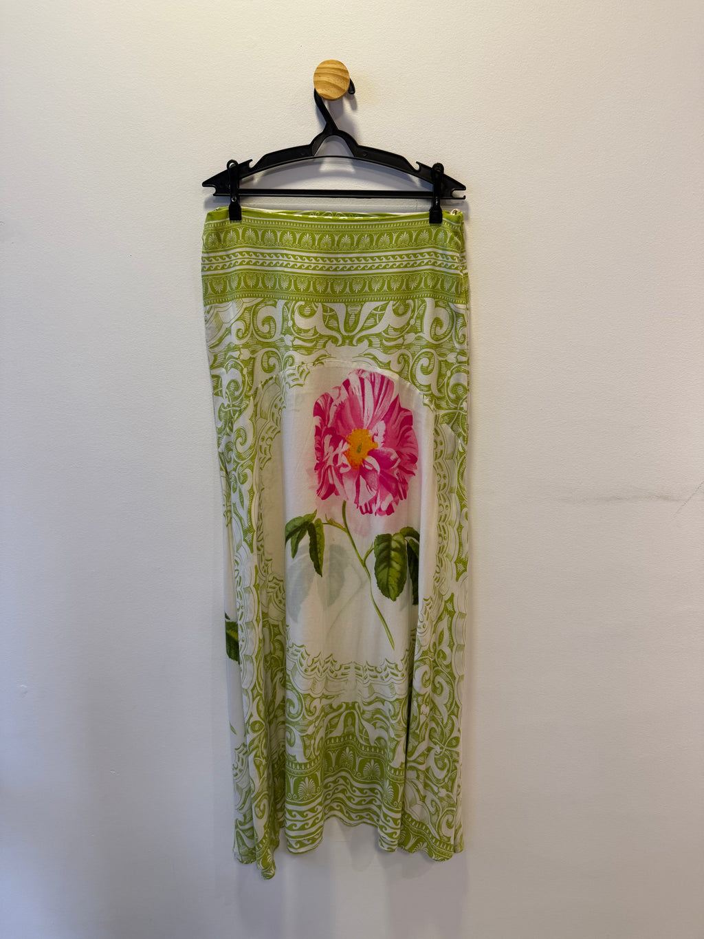 Saia Longa Estampada Verde