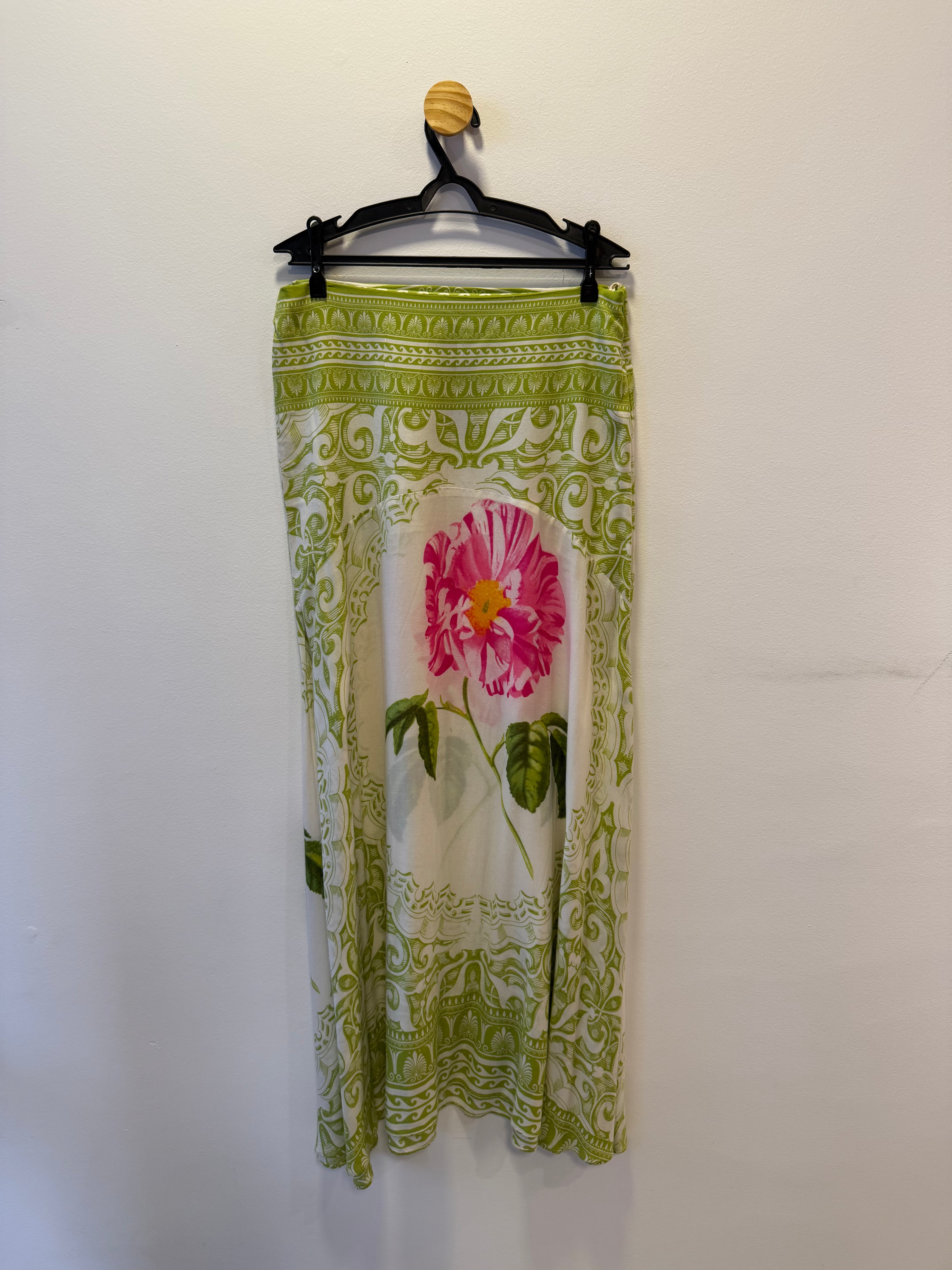 Saia Longa Estampada Verde