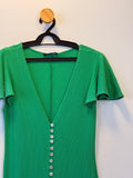 Vestido em Malha Verde Zara