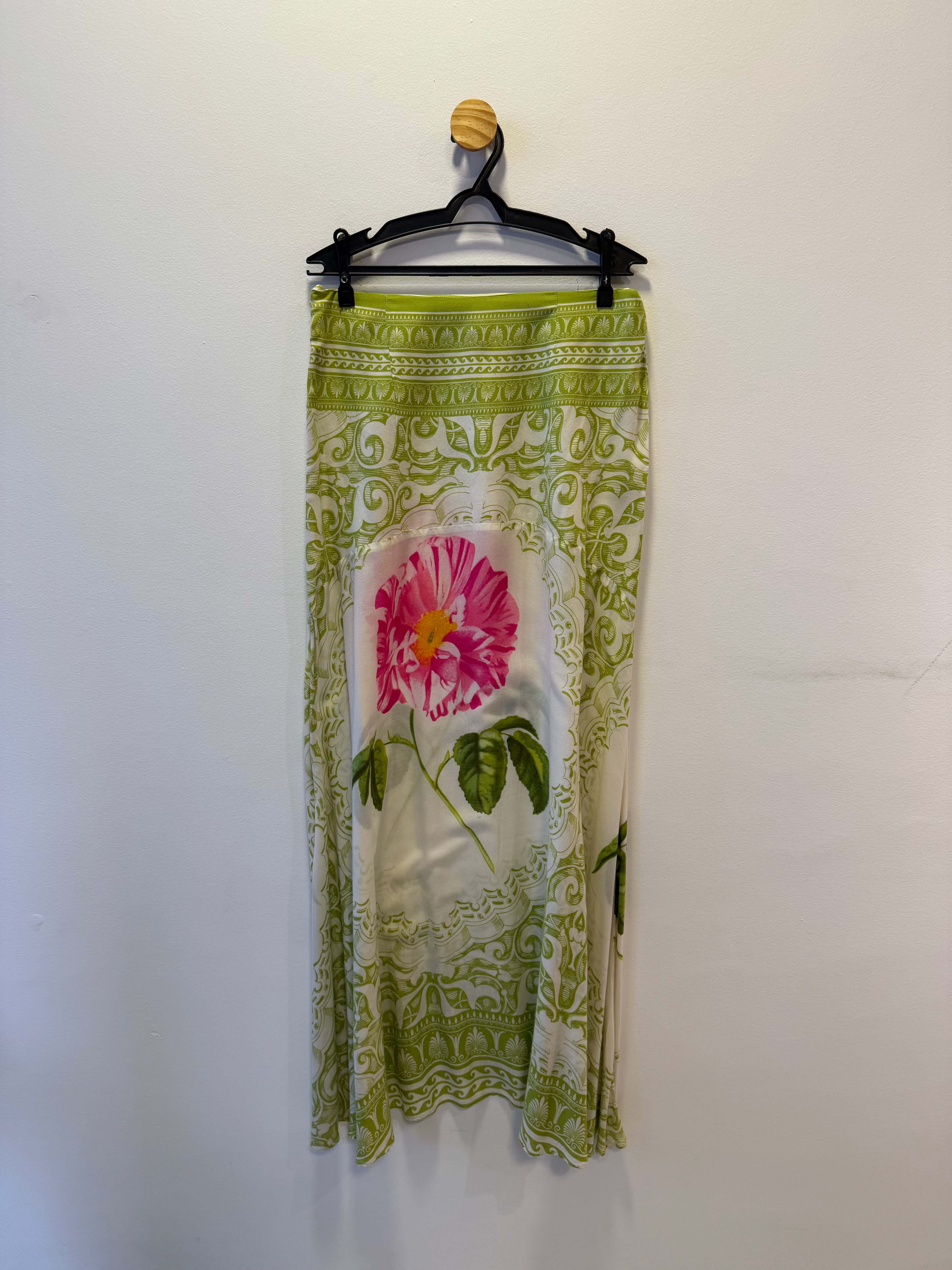 Saia Longa Estampada Verde