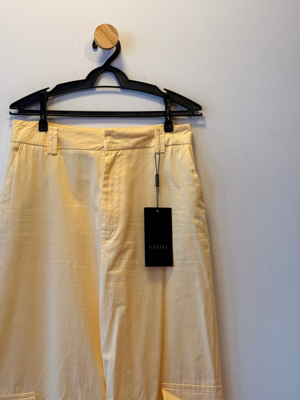 Calça Cargo Amarelo Manteiga
