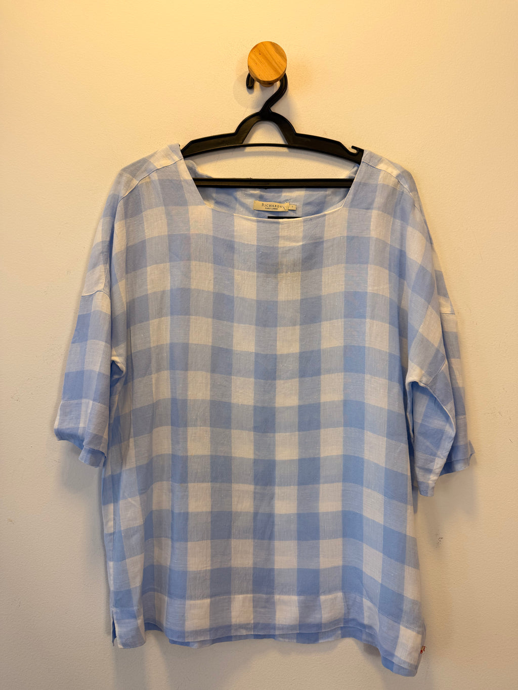 Blusa Xadrez Azul Richards
