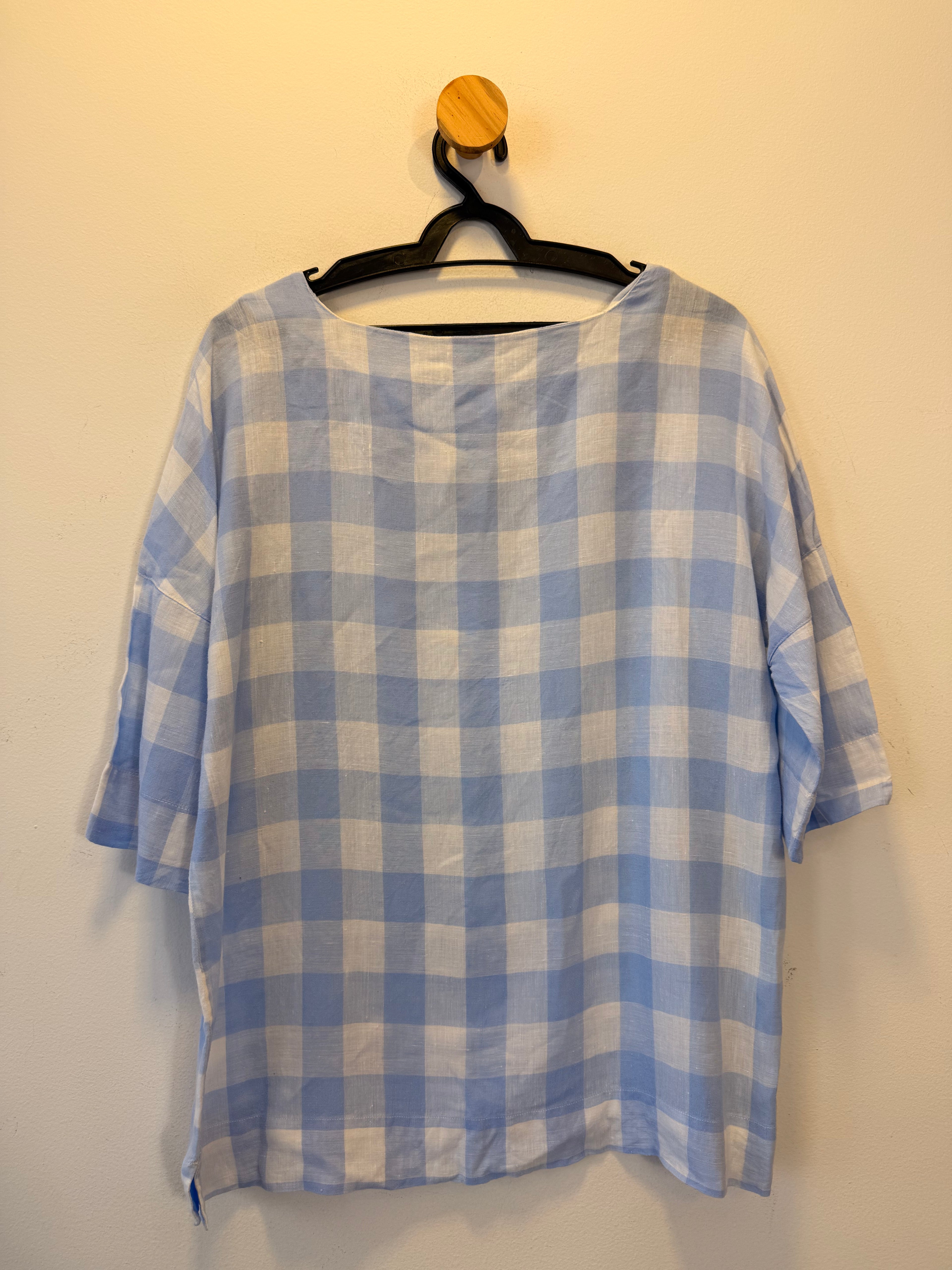 Blusa Xadrez Azul Richards