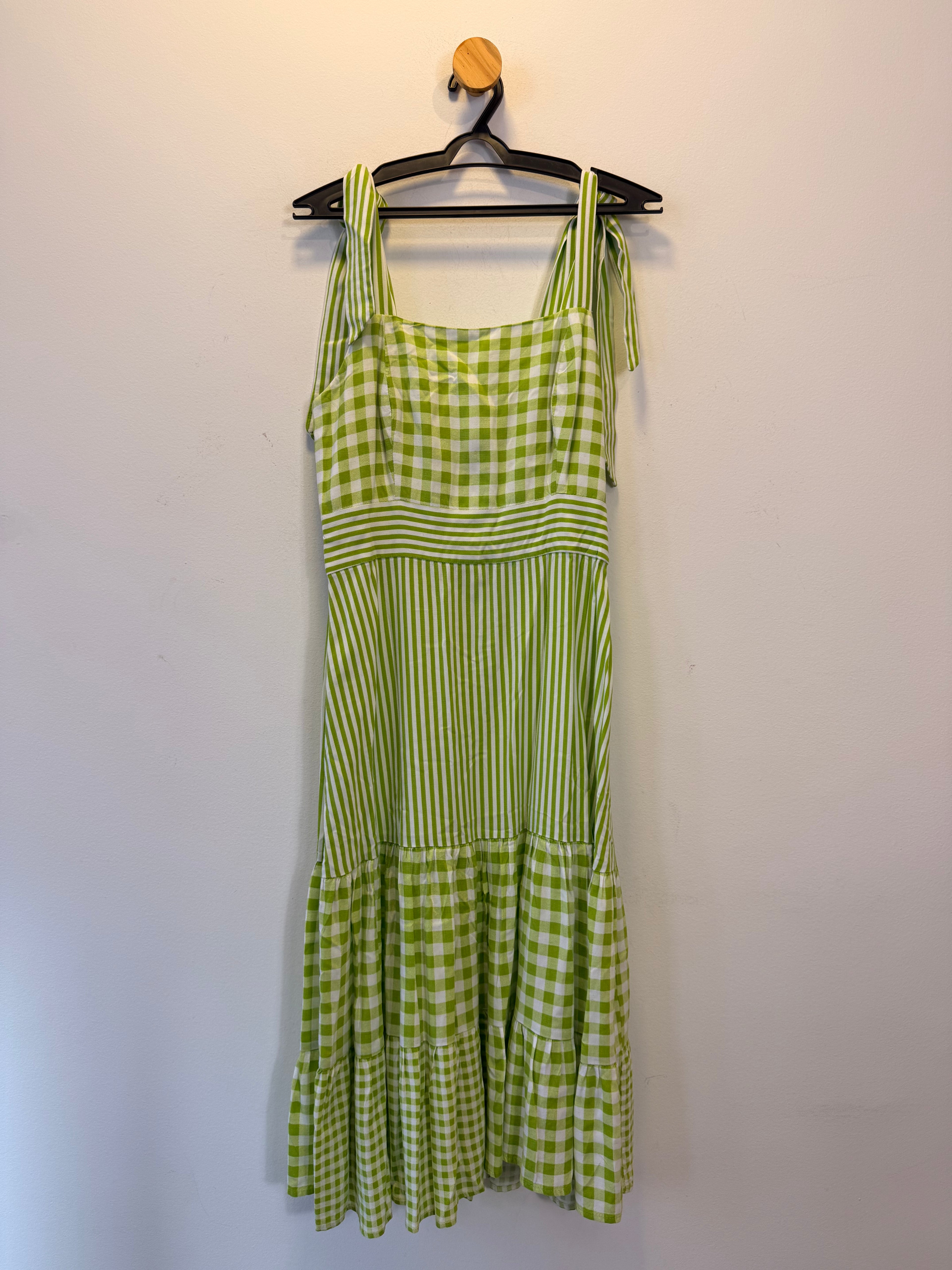 Vestido Xadrez Verde Lugano