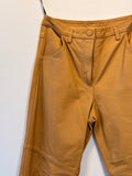 Calça de Couro Mostarda Animale