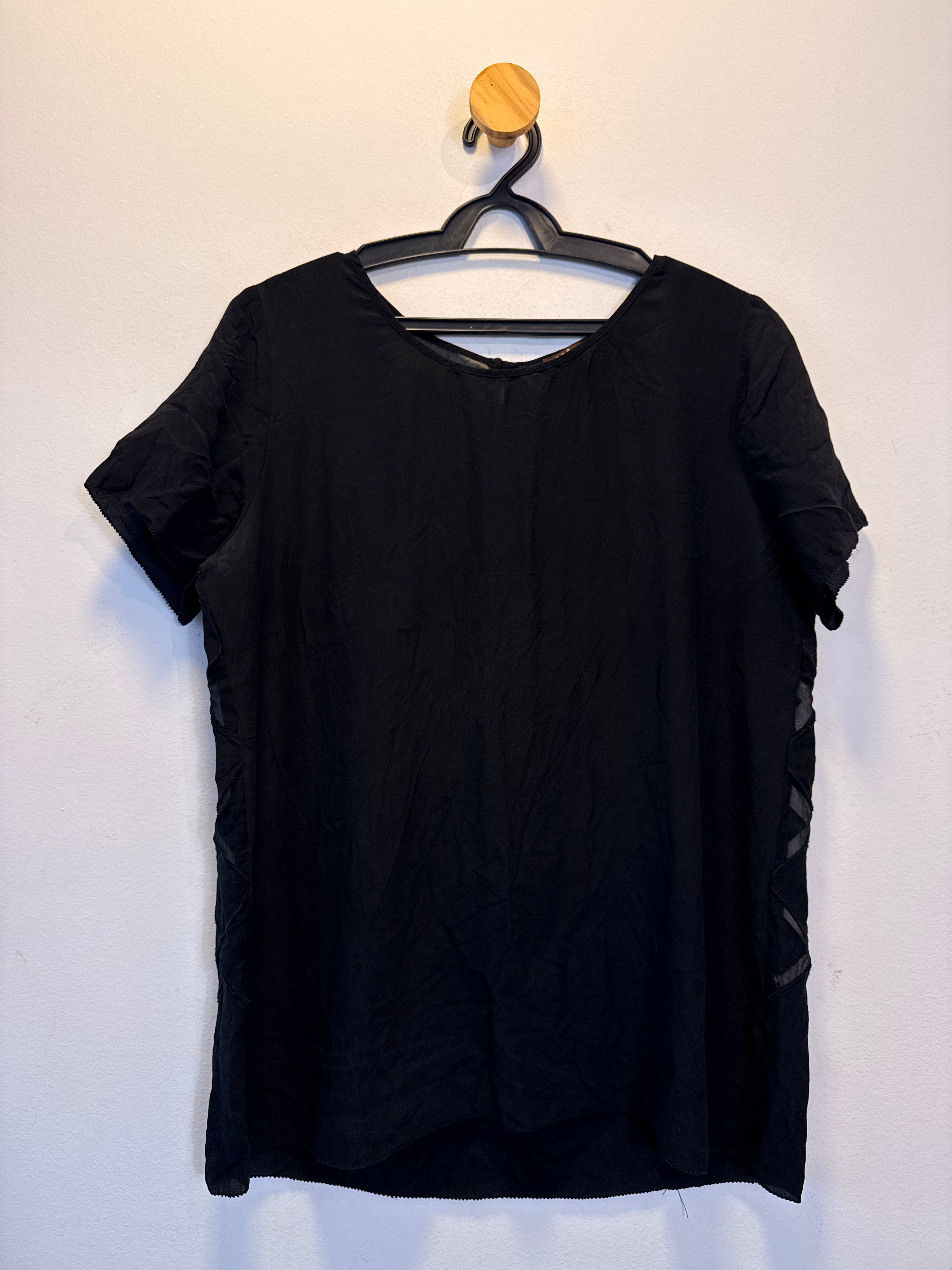 Blusa seda Preta BO.BÔ