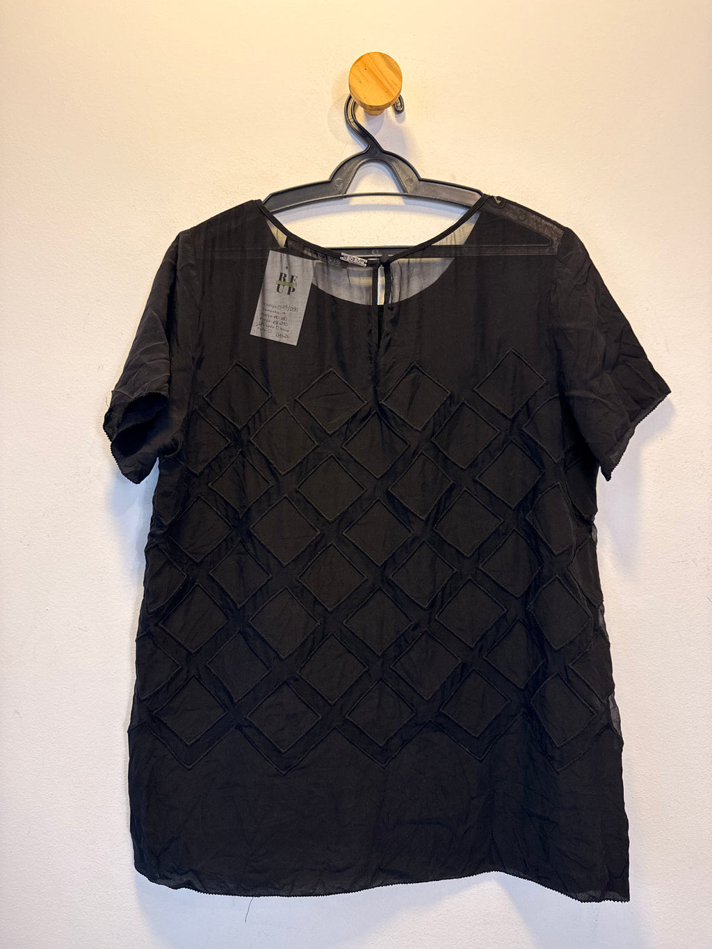 Blusa seda Preta BO.BÔ