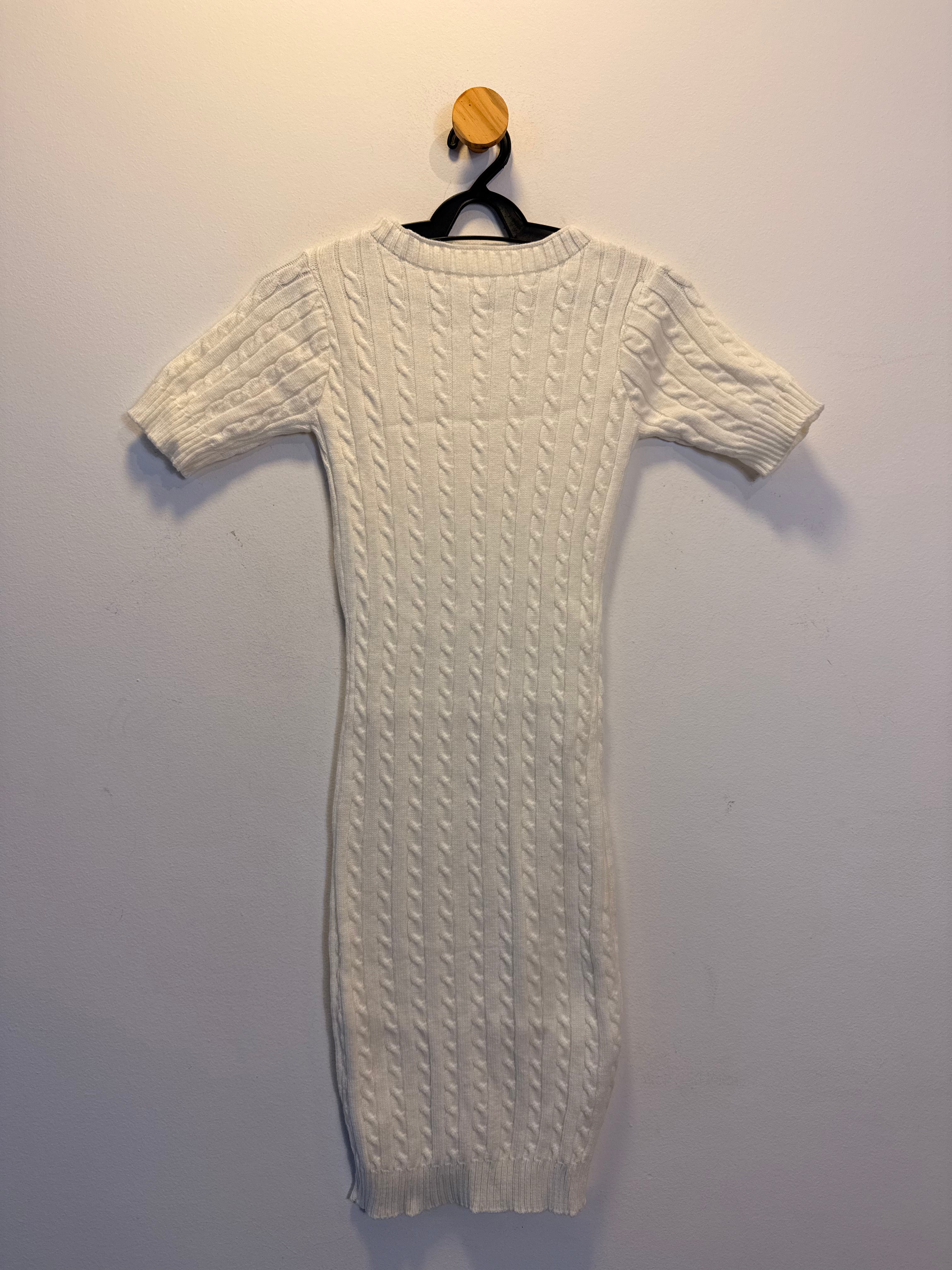 Vestido Tricot Branco