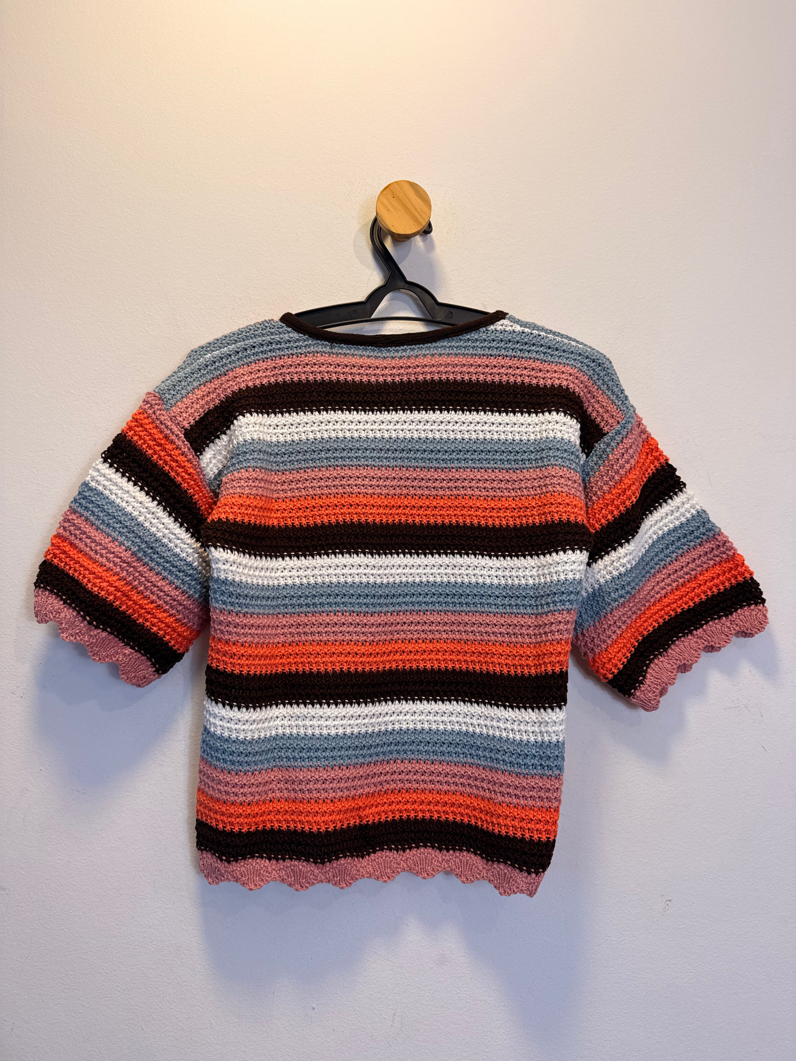 Blusa de Tricot Listrada