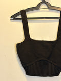 Cropped em Malha Preto