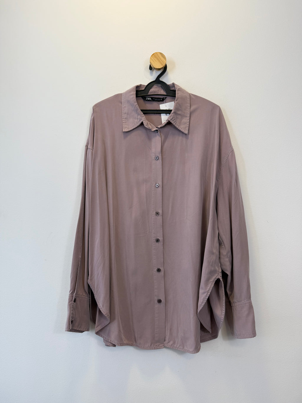 Camisa Overzise Cinza