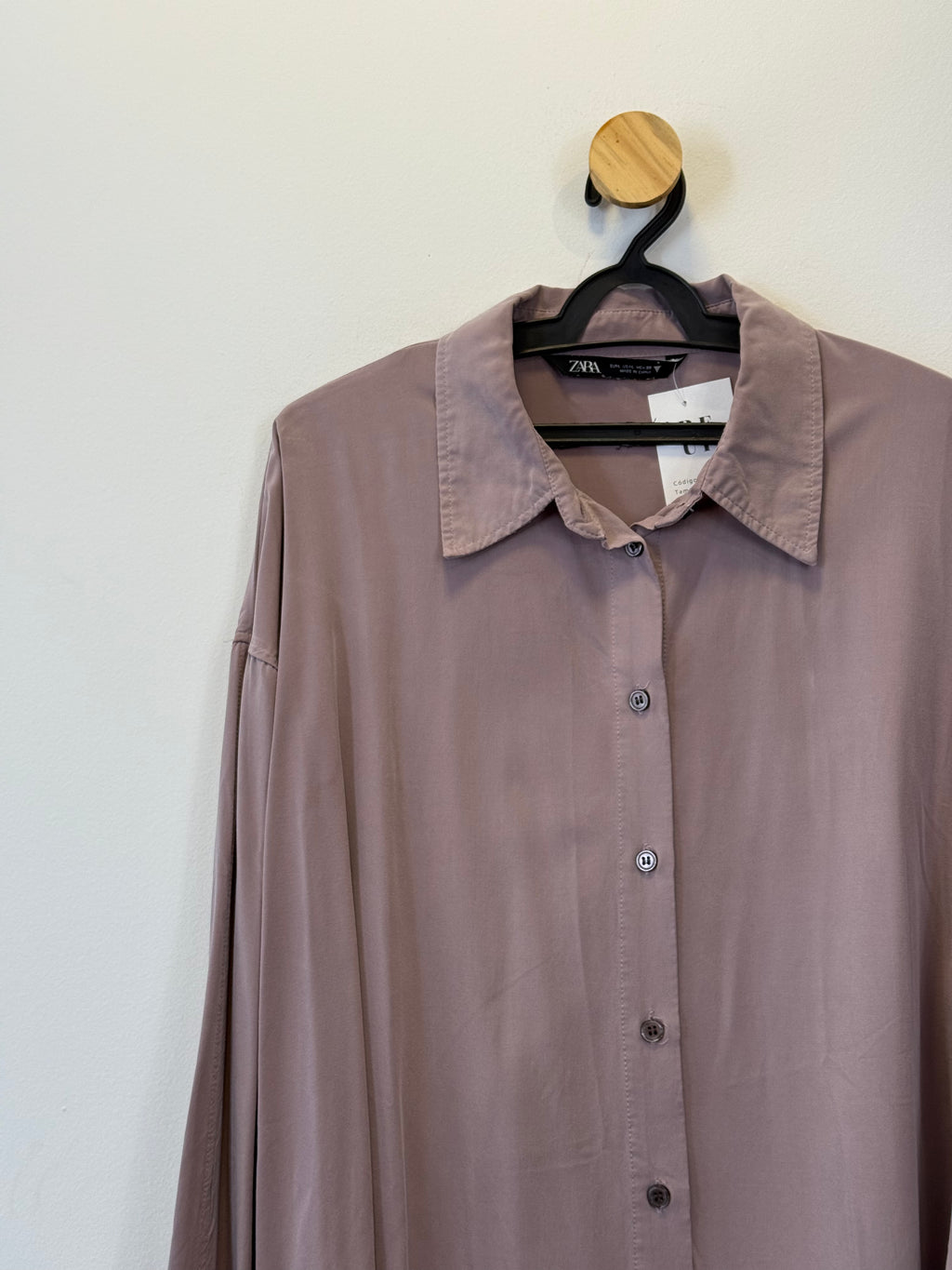 Camisa Overzise Cinza