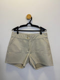 Short Couro Off White