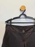 Short Couro Preto