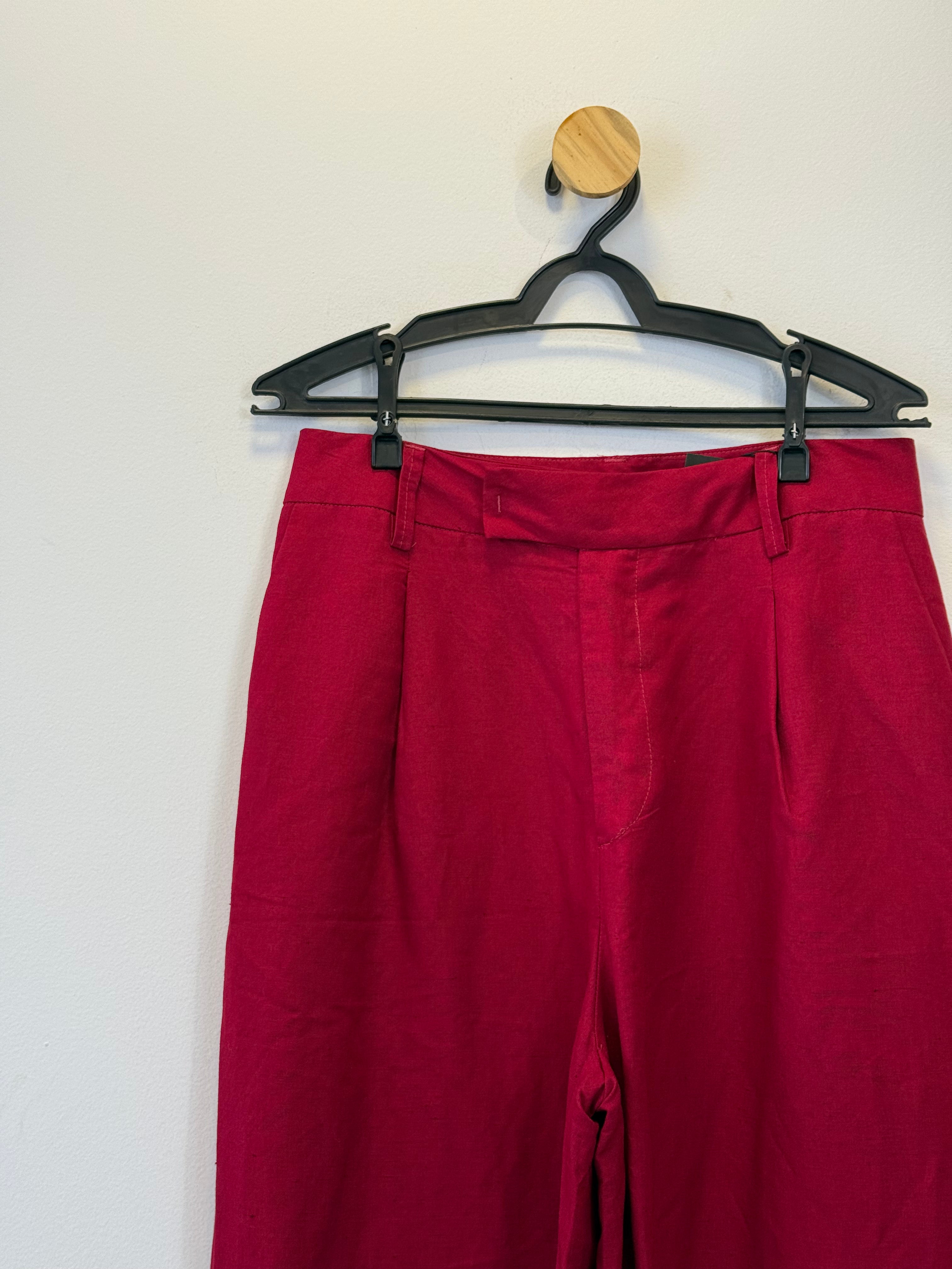 Calça Pantalona Vermelha