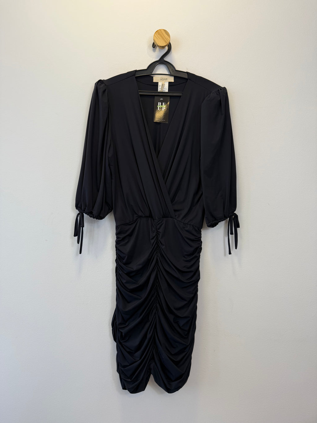Vestido Preto Drapeado