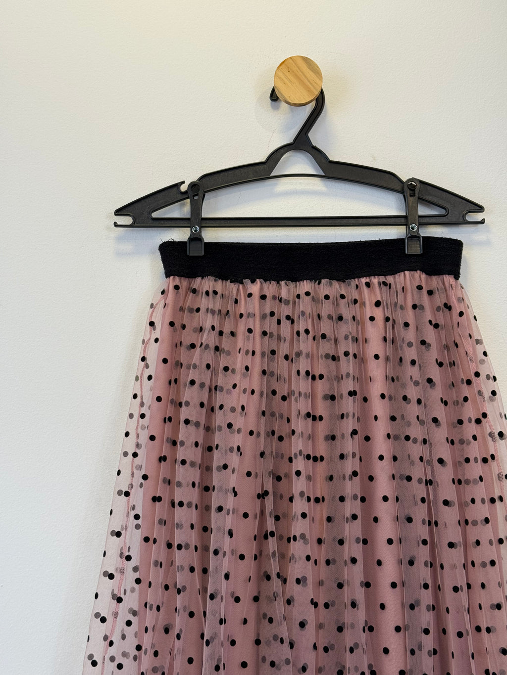 Saia Midi em Tule Poá
