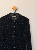 Vestido Veludo Preto Zara