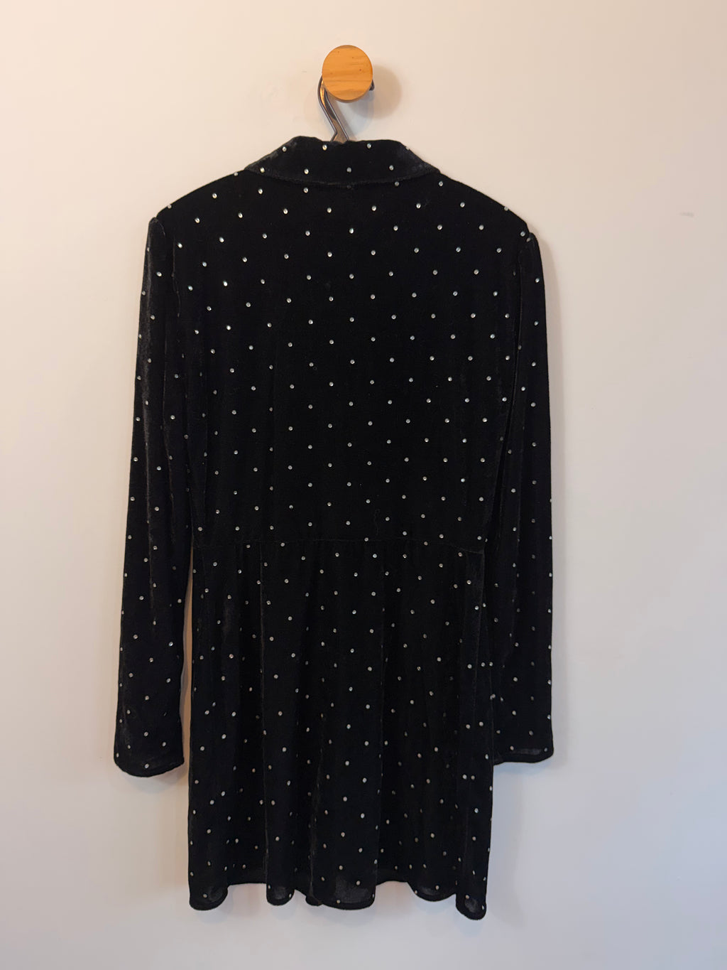 Vestido Veludo Preto Zara