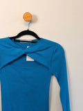 Blusa Manga Longa Azul Zara