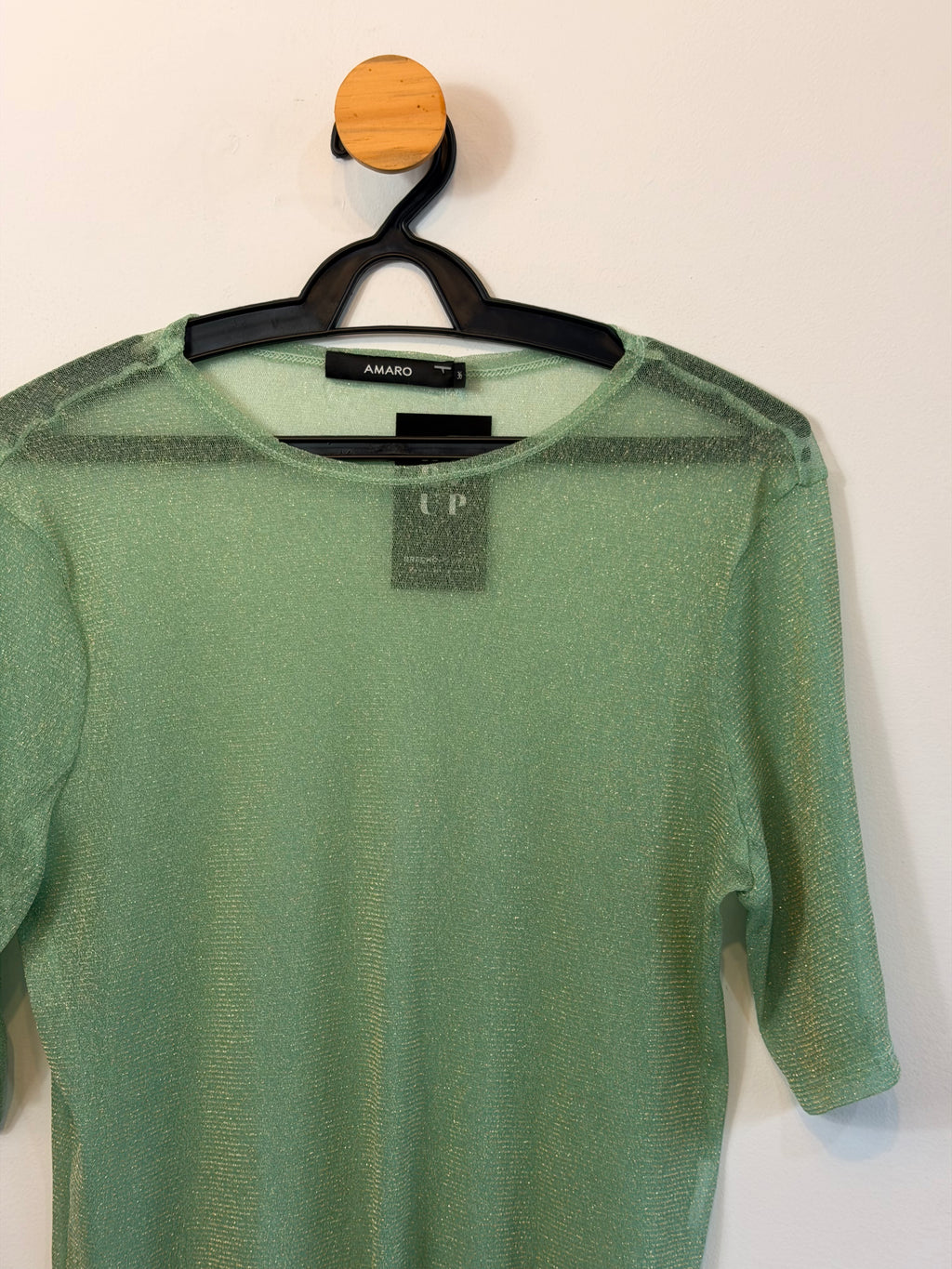 Blusa Verde com Transparência