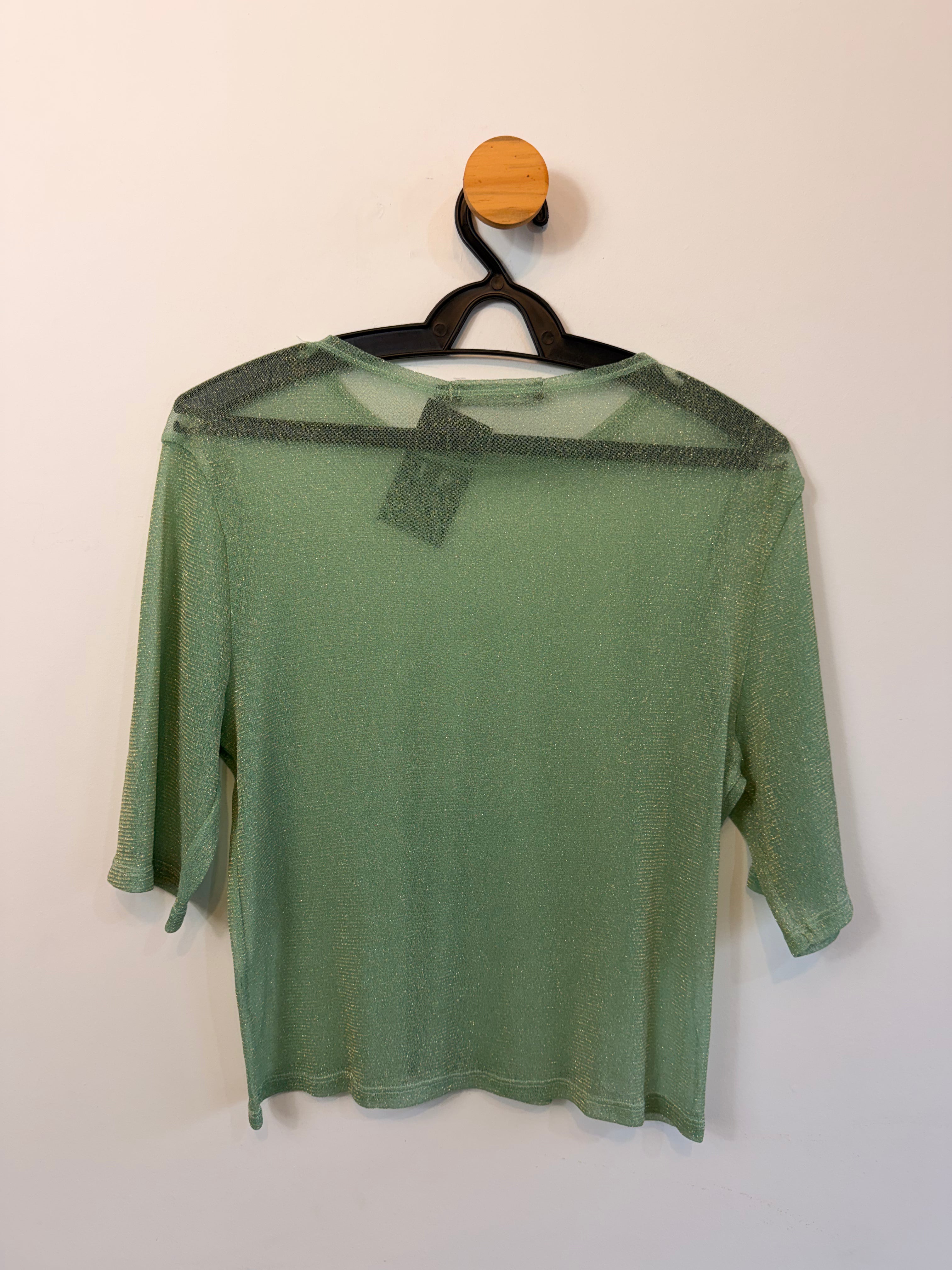 Blusa Verde com Transparência