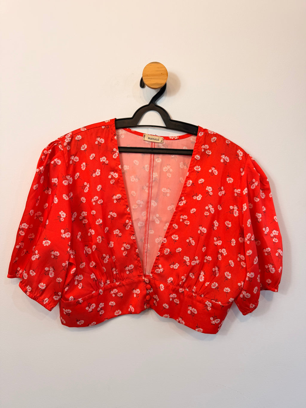 Blusa Cropped Vermelha