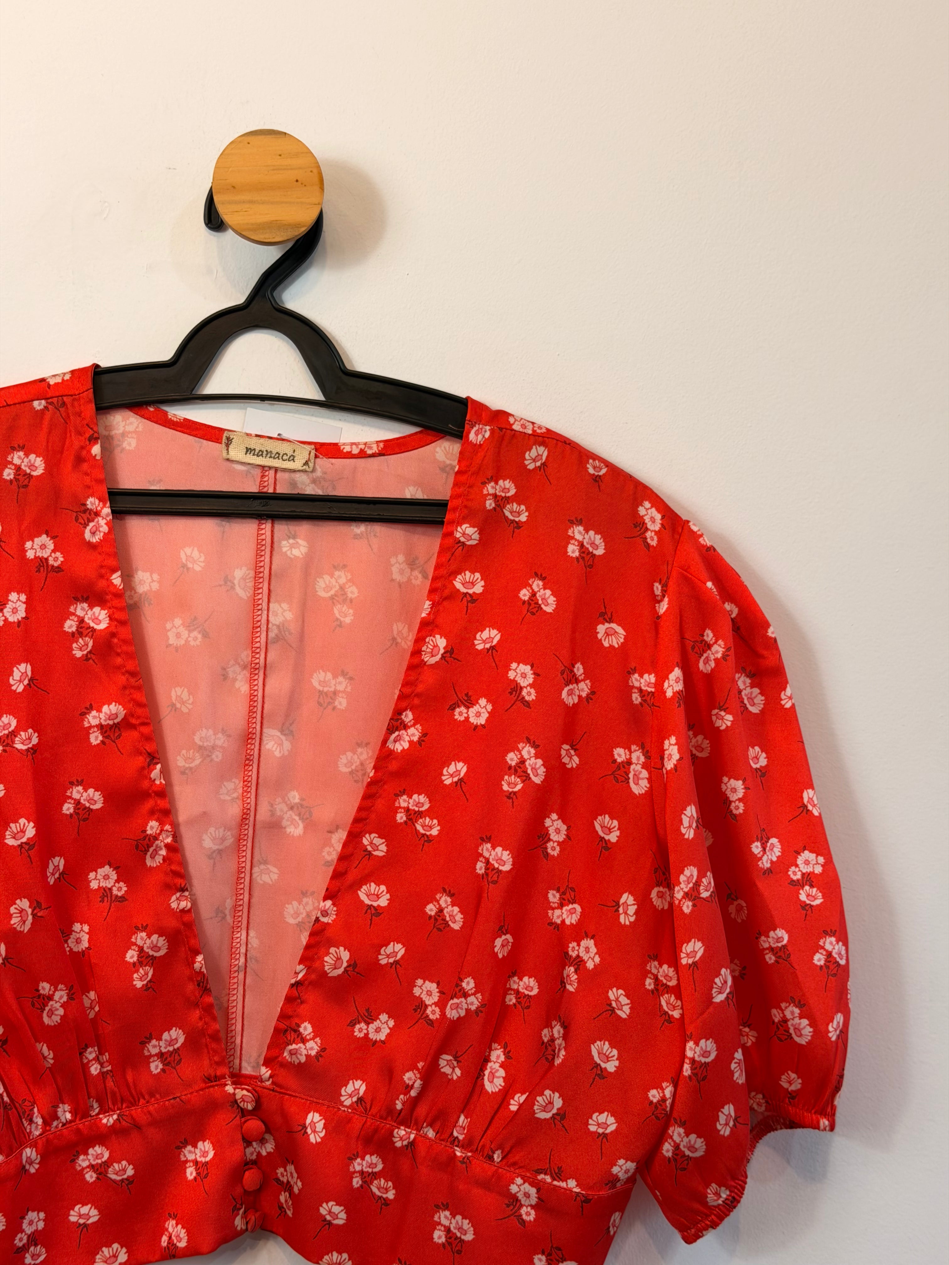 Blusa Cropped Vermelha