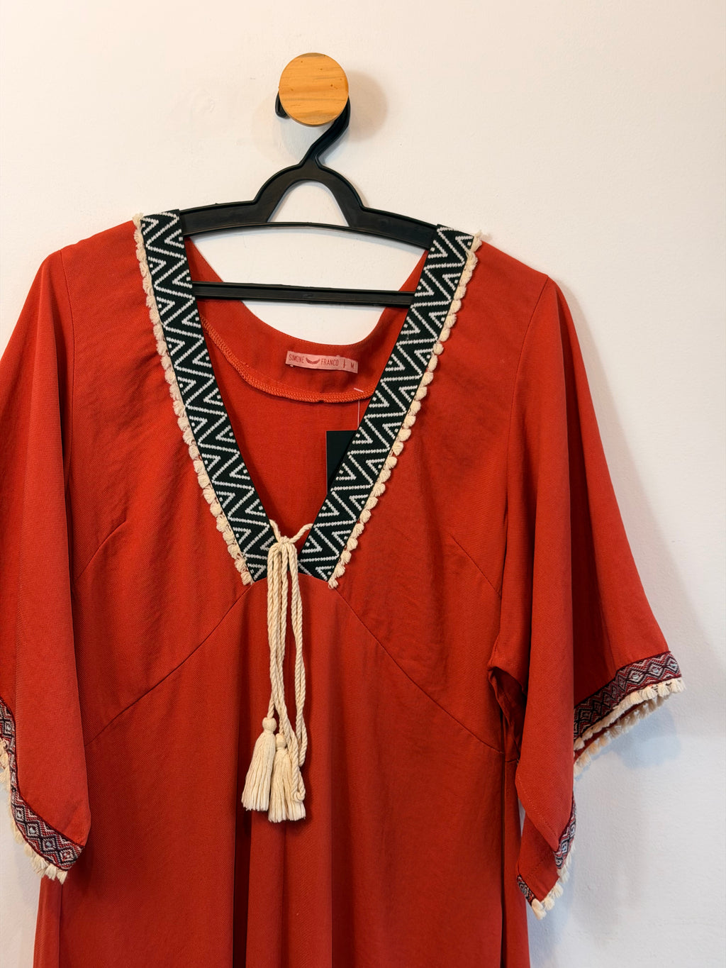 Vestido Terracota Simone Franco